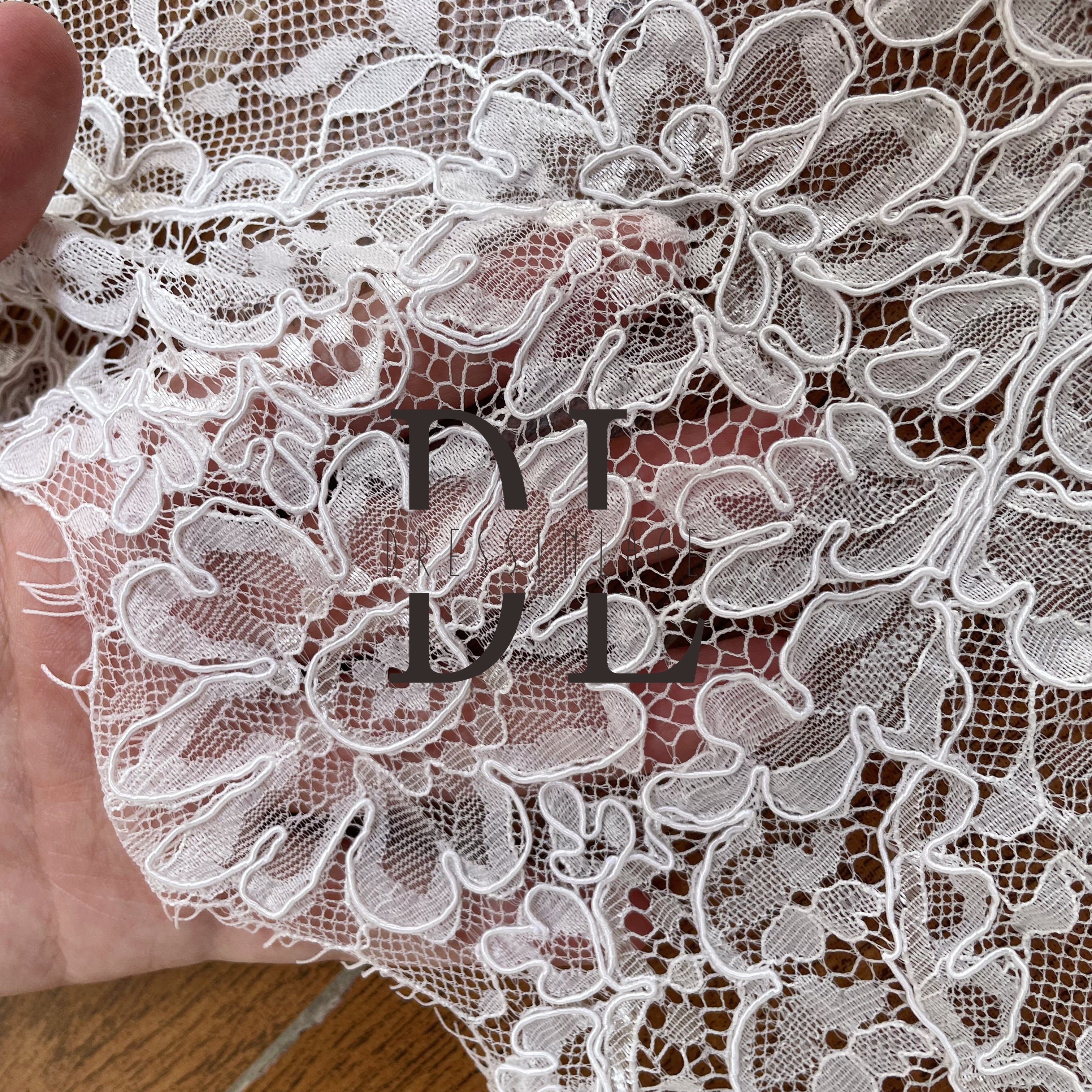 DTL37196 Classic Trimming Lace with Elegant Vehicle Boning for Crafts and Sewing DTL37196