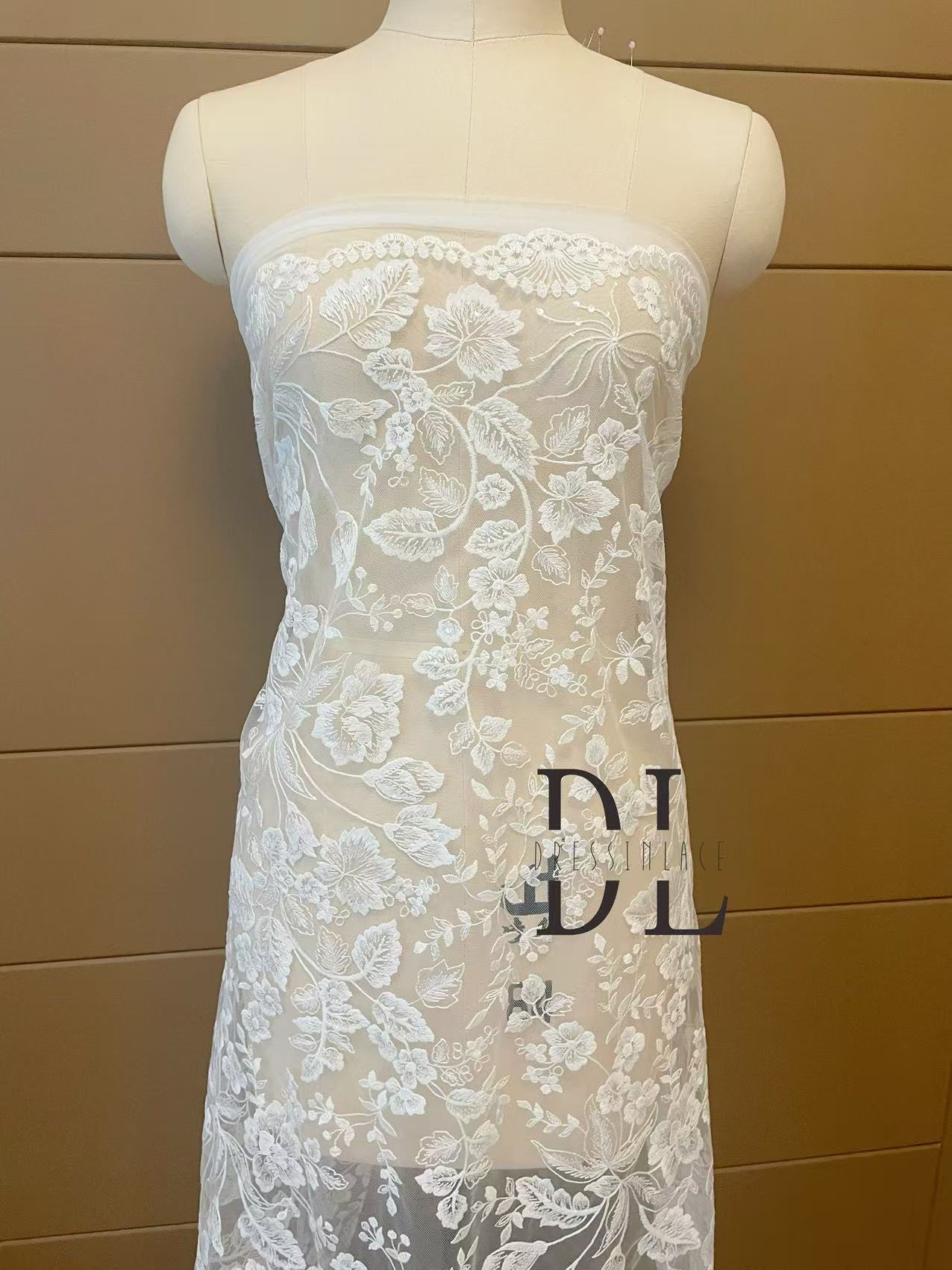 DL130229 sequins bridal lace fabric for wedding dress, noiva dresses, width 130cm