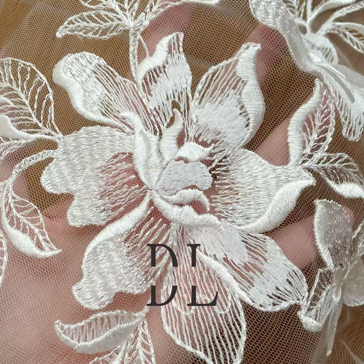DLM2331 Lace appliques for Bride wedding dresses Lace patches, DIY bridal veils accessorie