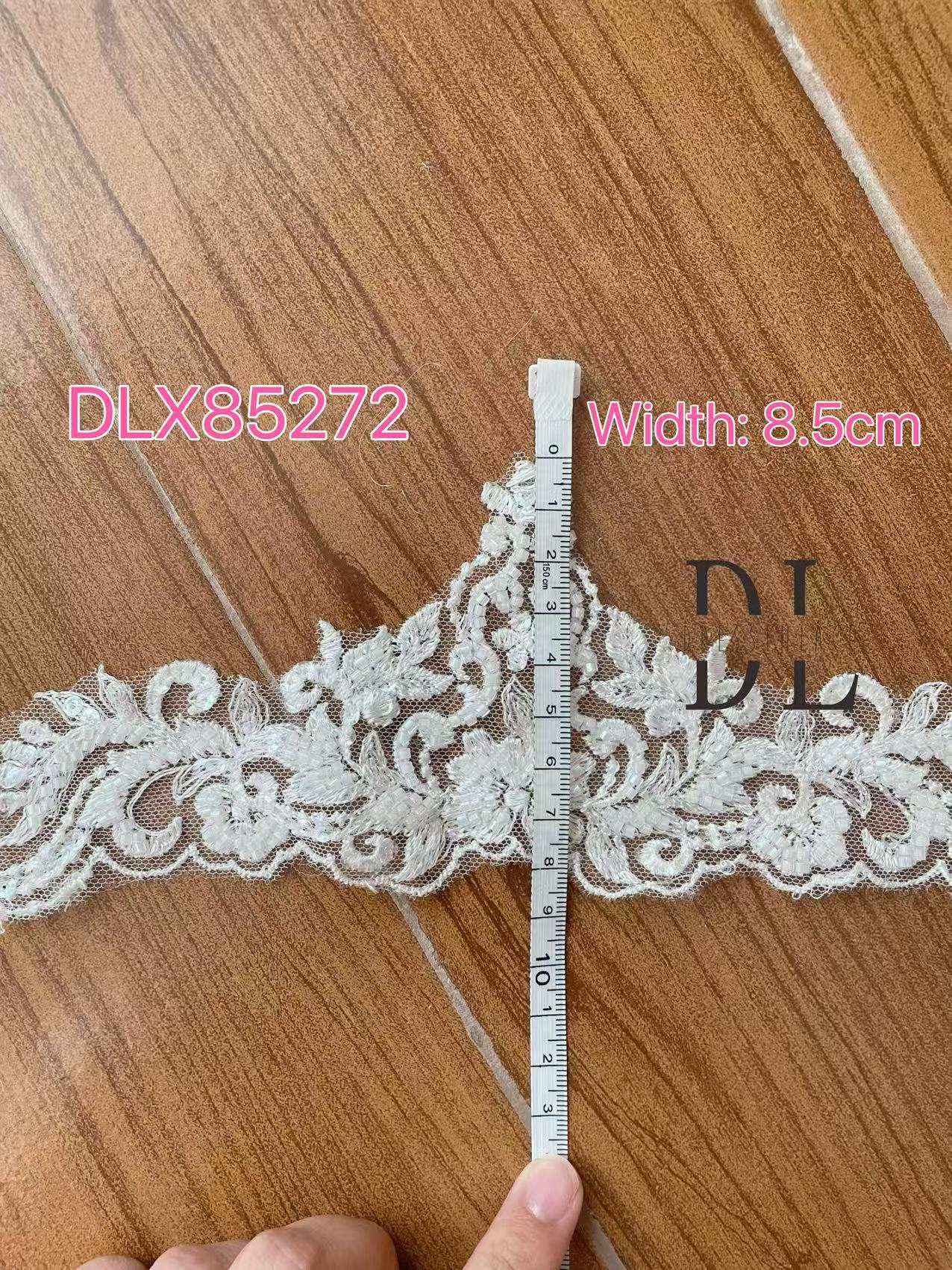 DLX85272 & DLX09274 & DLX75281 Beading Lace Trims for fashion clothes, bridal dresses, wedding veils accessories
