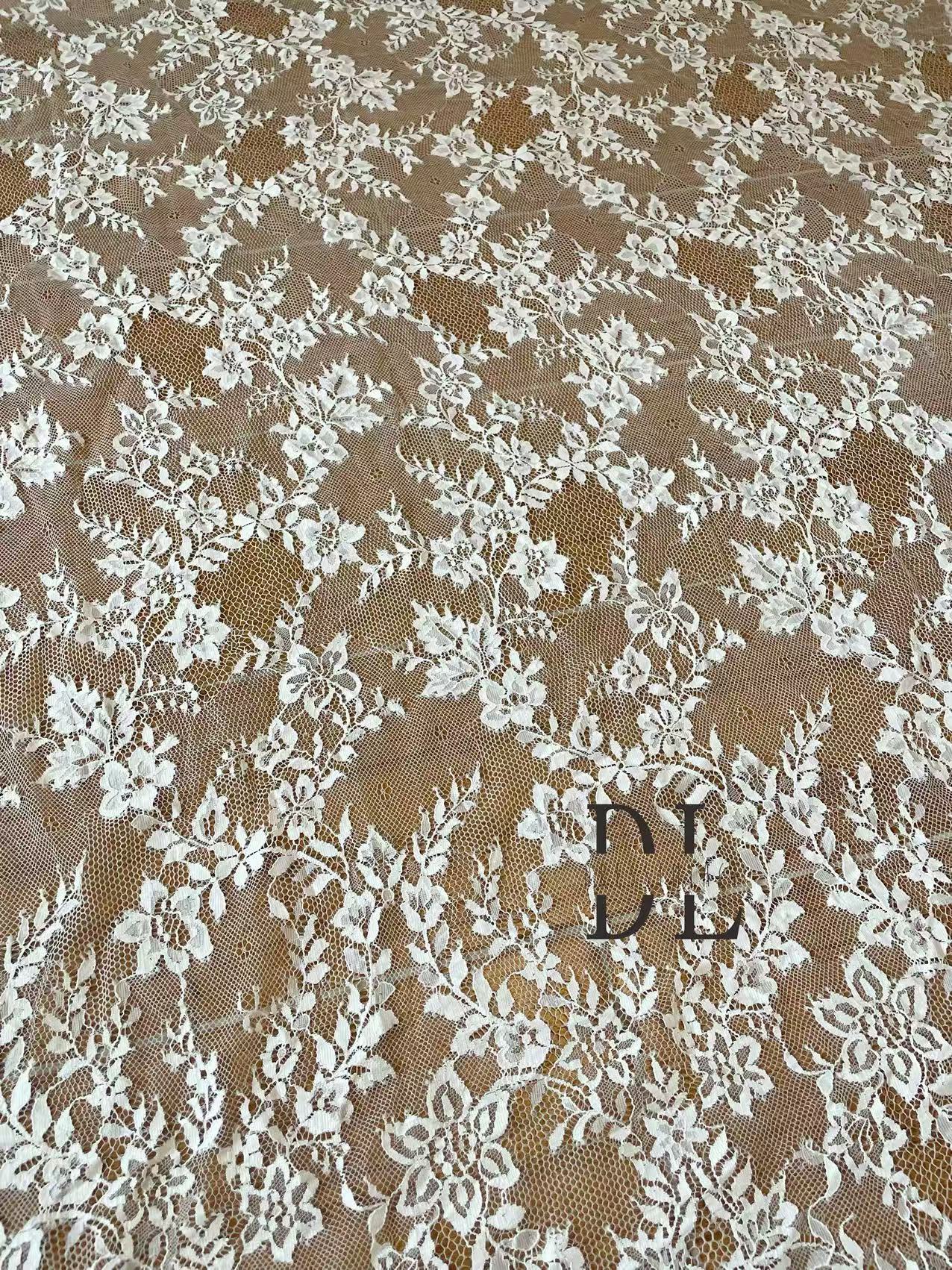 DL15140 Eyelash Chantilly Lace for bride gowns, wedding dress, boho dress, kids dresses, home textiles
