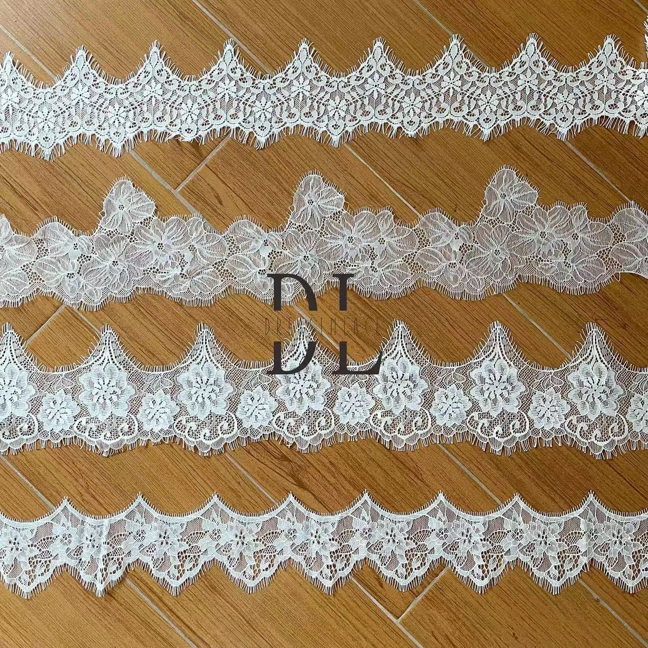 Chantilly trimming lace for fashion clothes, bridal dresses, wedding veils accessories, home textiles decorate