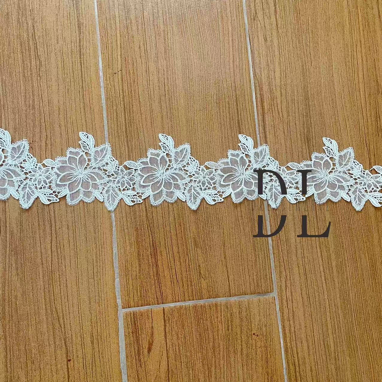 Guipure Lace Trims for DIY fashion clothes, bridal dresses, wedding veils accessories, home textiles decorate