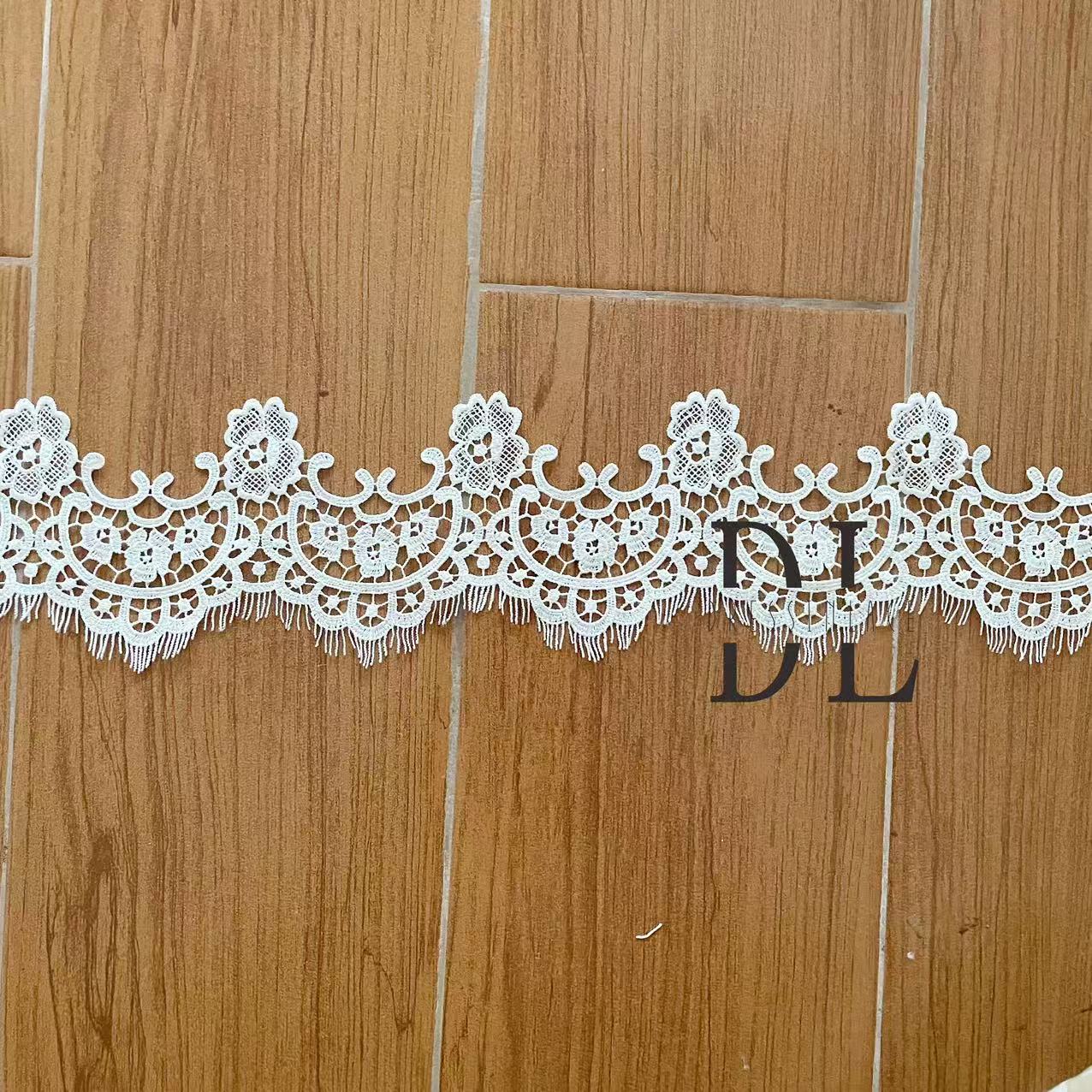 off-white Guipure Lace Trims for DIY fashion clothes, wedding veils accessories, home textiles decorate accessories