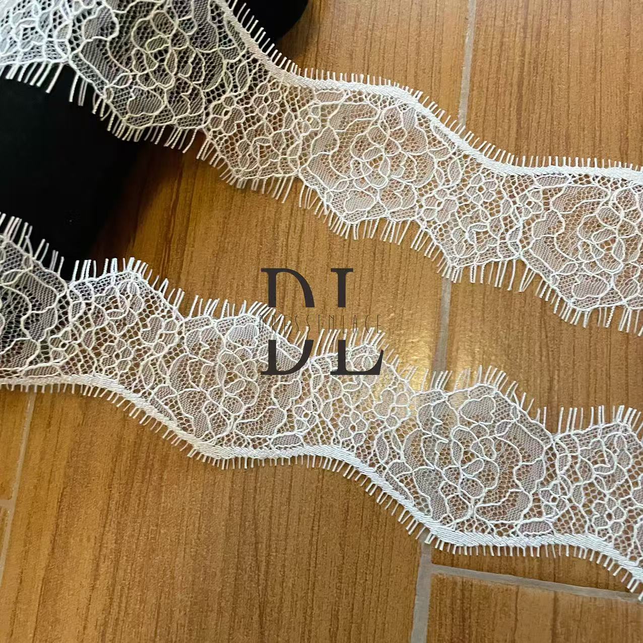 Eyelash trimming lace for fashion clothes, bridal dresses, wedding textiles accessories, home curtain textiles decorate