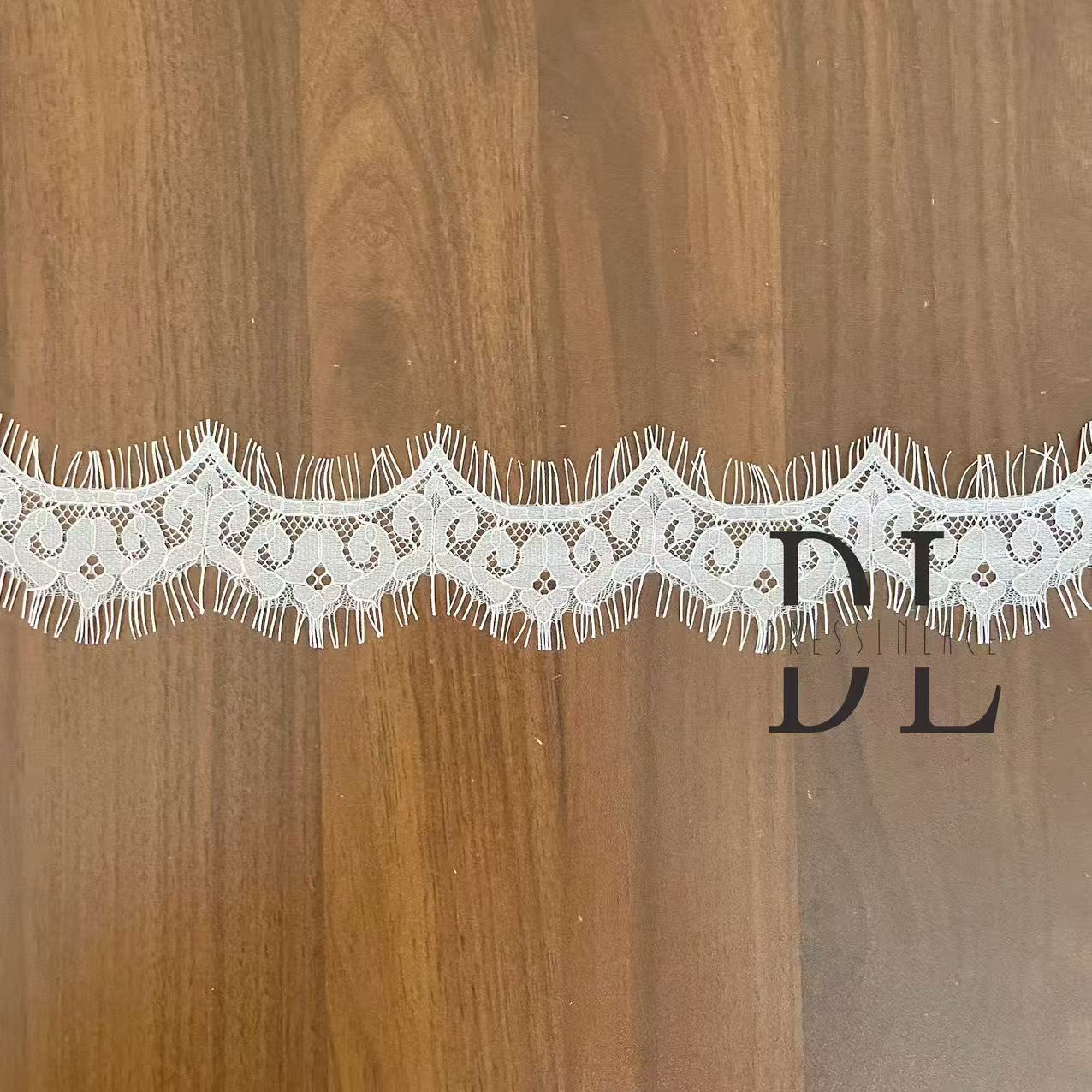 Eyelash lace trims for DIY fashion clothes, bridal dresses, wedding textiles accessories, home curtain textiles decorate, width 5cm