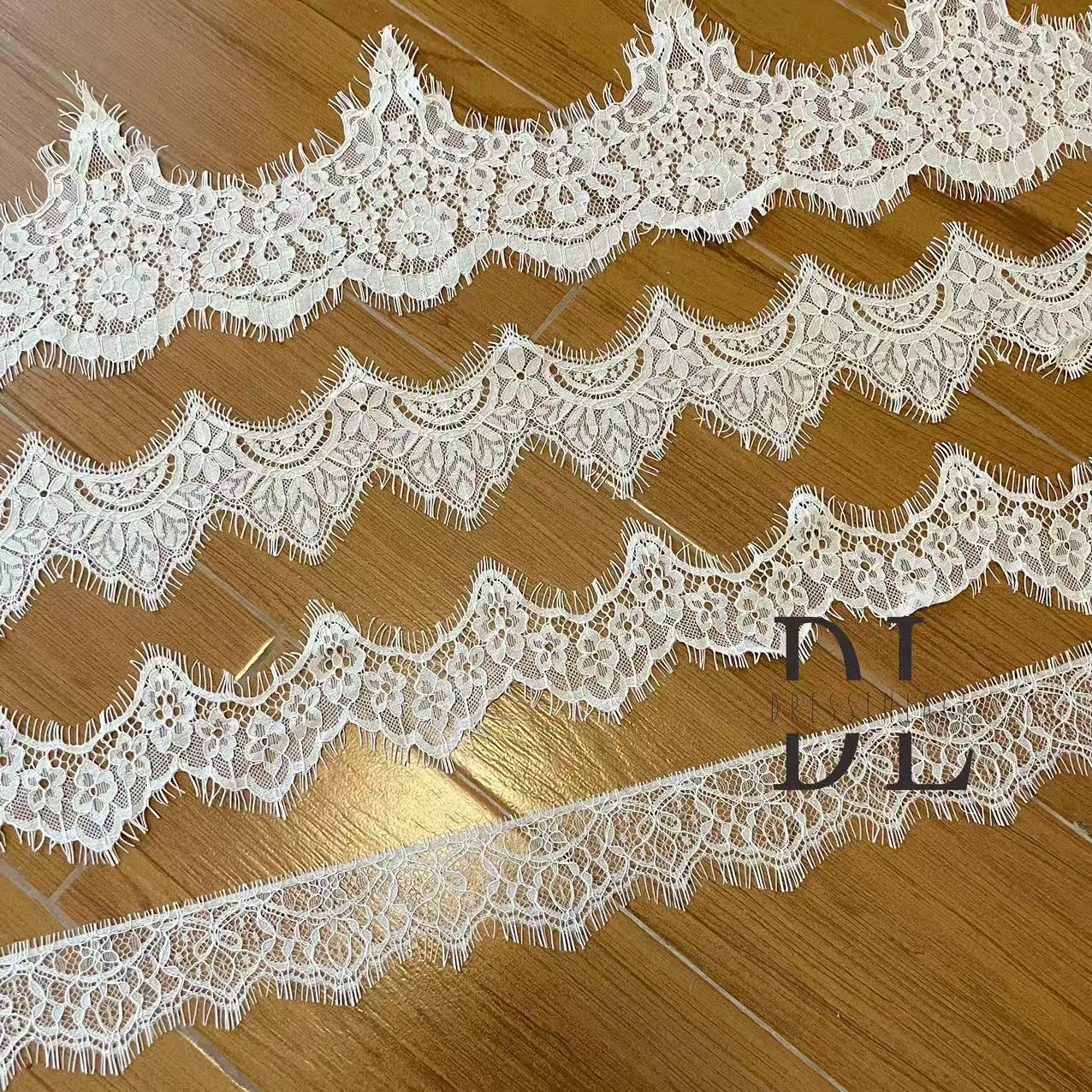 Scalloped French Lace Border For Bridal Veils, DIY fashion clothes, home textiles accessories