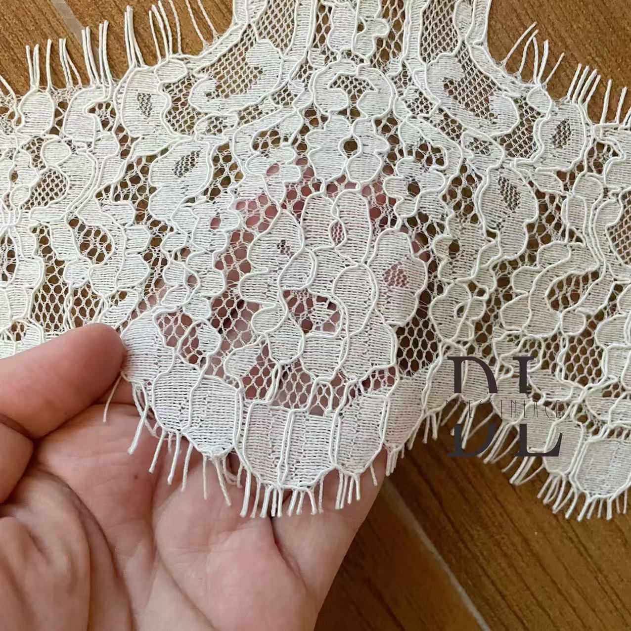Scalloped French Lace Border For Bridal Veils, DIY fashion clothes, home textiles accessories