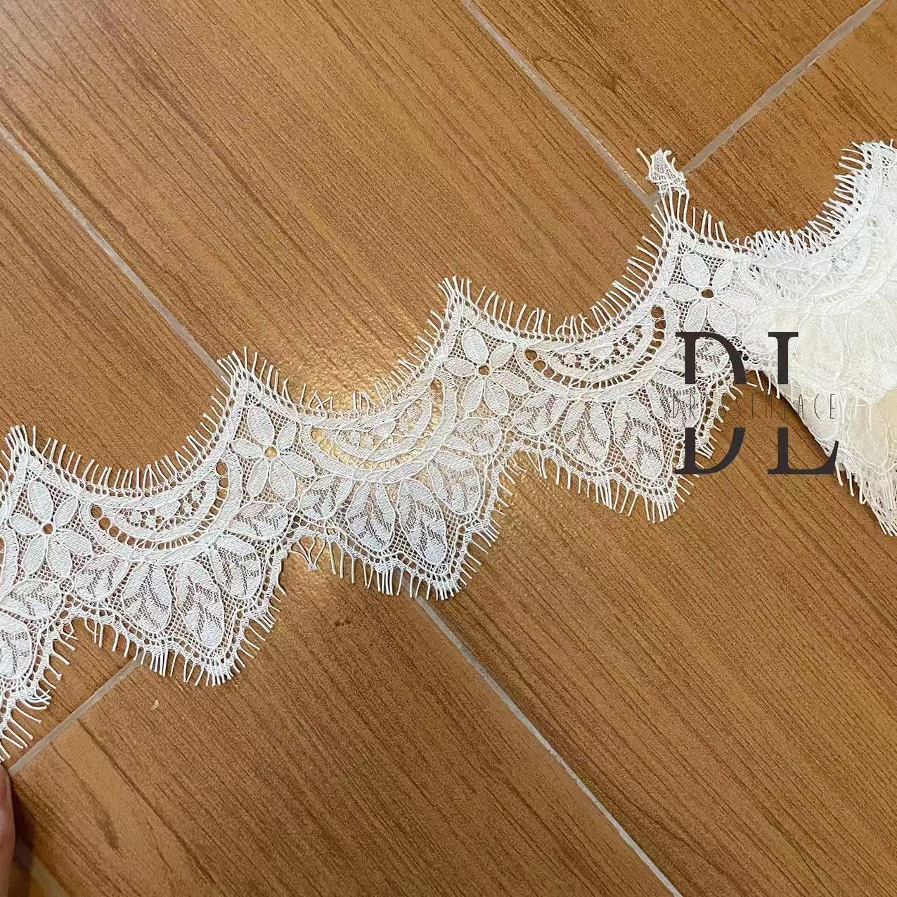 Scalloped French Lace Border For Bridal Veils, DIY fashion clothes, home textiles accessories