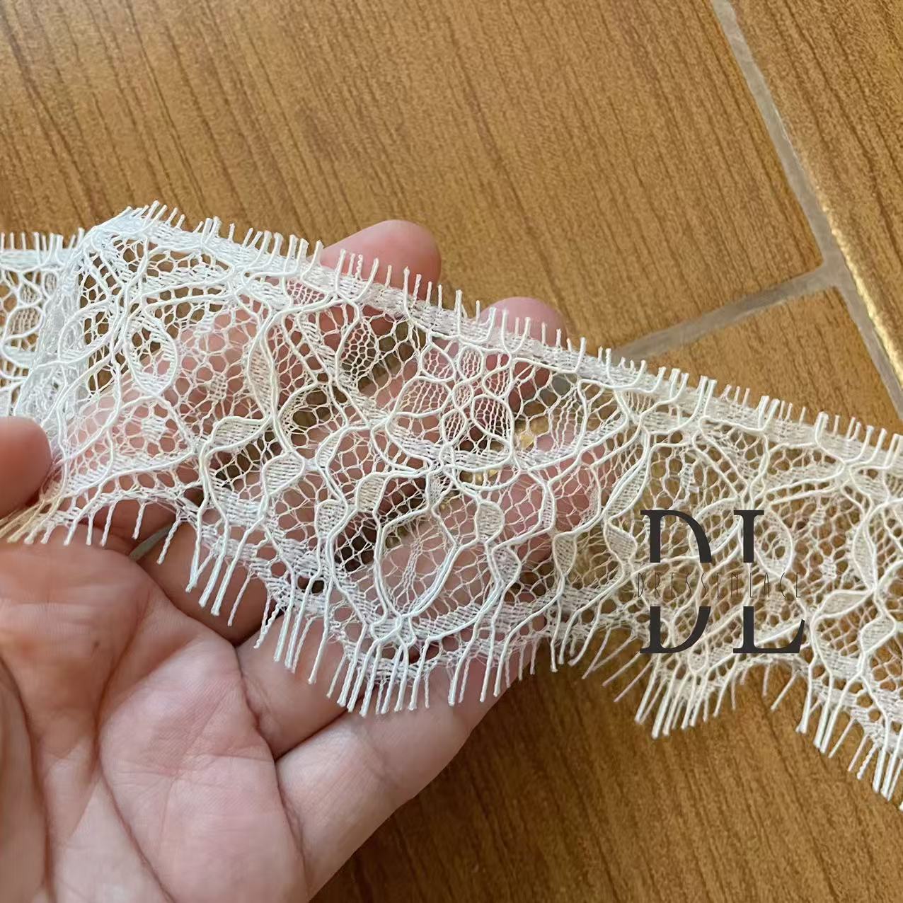 Scalloped French Lace Border For Bridal Veils, DIY fashion clothes, home textiles accessories