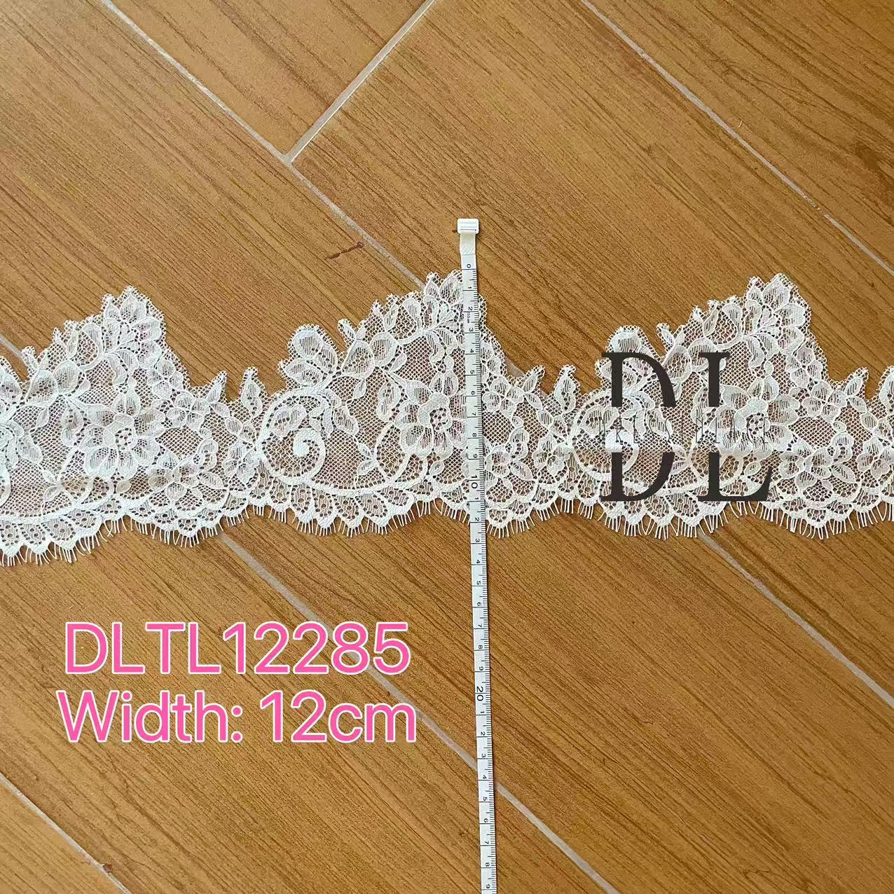 eyelash Chantilly single lace trims for bridal dresses, wedding gowns, home curtain textiles decorate, 3meters/roll