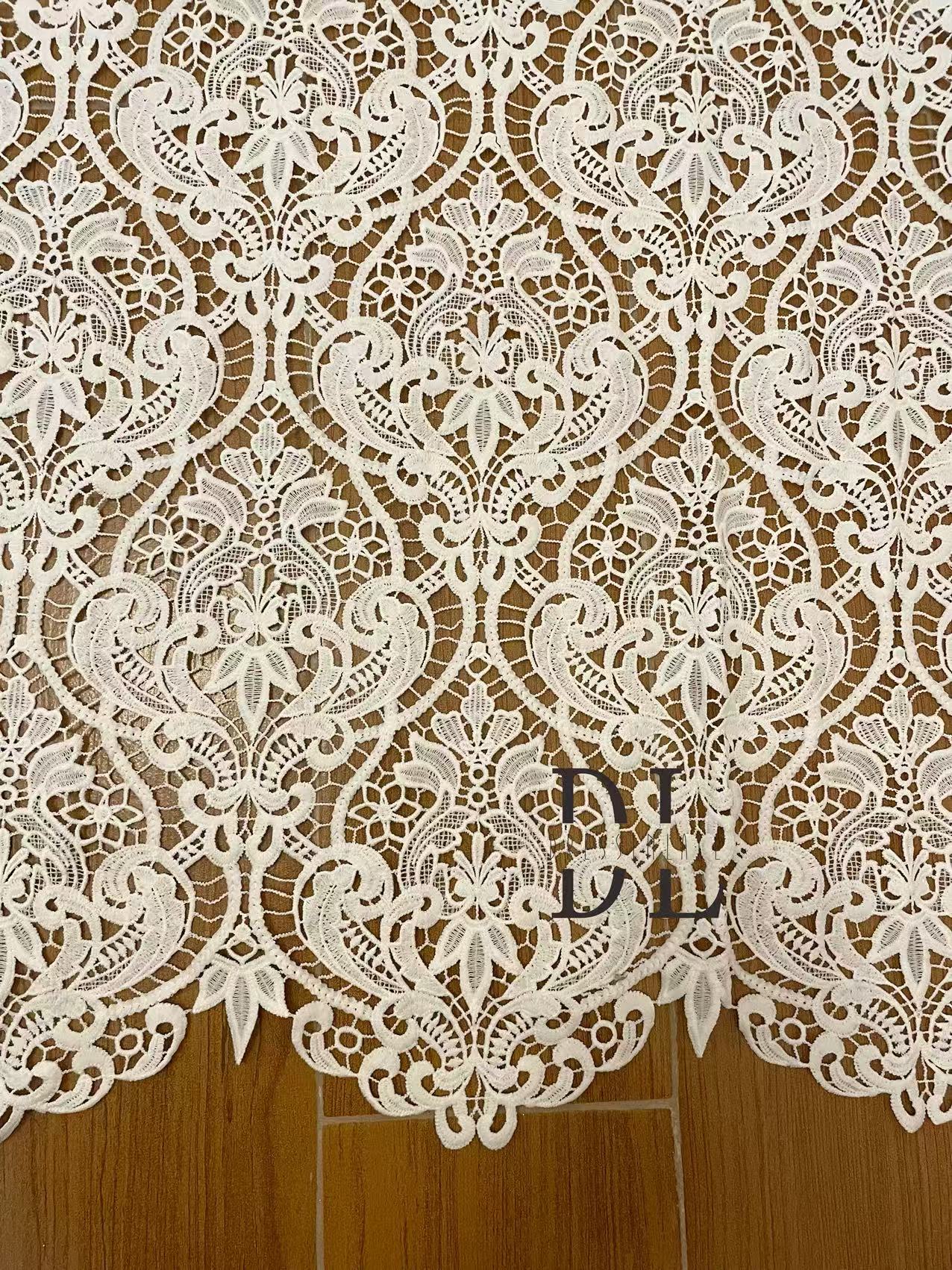 DL120194 Elegant Water Soluble Classical pattern Lace Fabric For Novia DL120194 Elegant Water Soluble Classical pattern Lace Fabric For Novia
