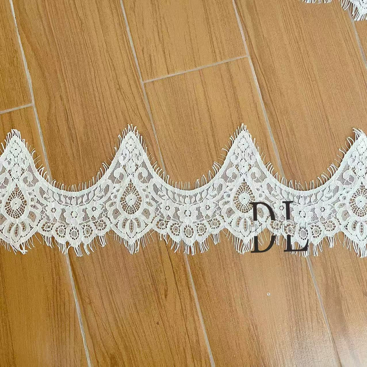 Chantilly lace trims with small cording for bridal dresses, wedding gowns, home curtain textiles decorate, 3meters/roll