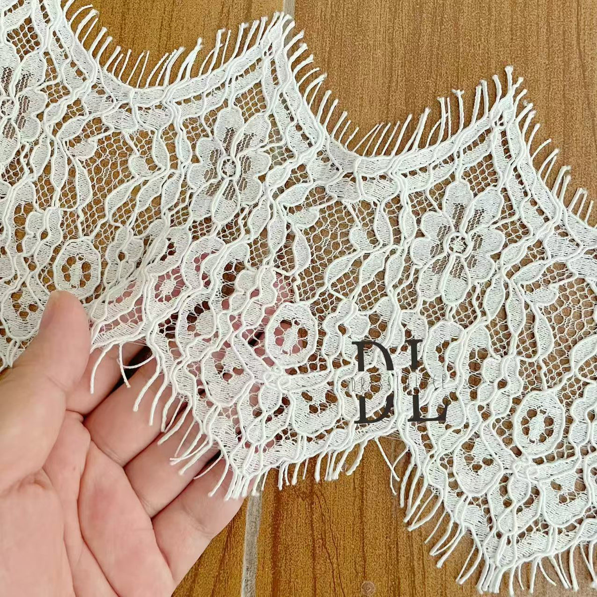 Chantilly lace trims with small cording for bridal dresses, wedding gowns, home curtain textiles decorate, 3meters/roll