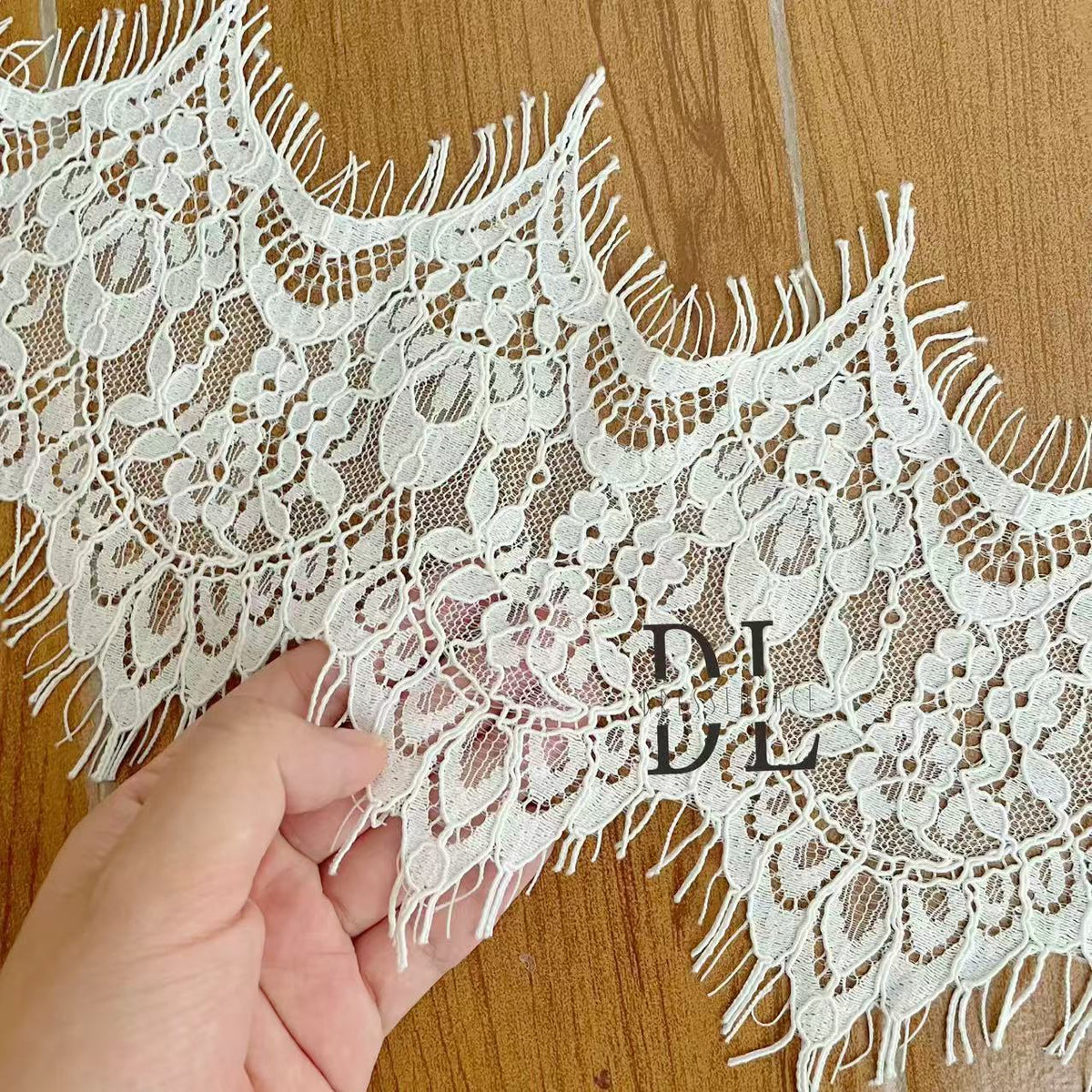 Chantilly lace trims with small cording for bridal dresses, wedding gowns, home curtain textiles decorate, 3meters/roll