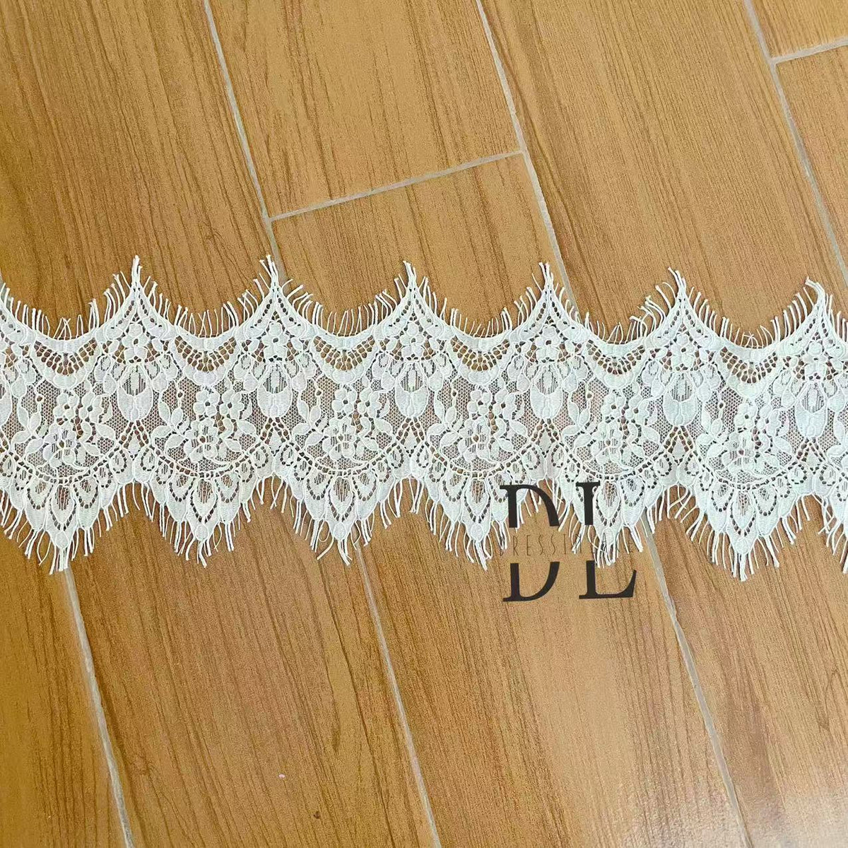 Chantilly lace trims with small cording for bridal dresses, wedding gowns, home curtain textiles decorate, 3meters/roll
