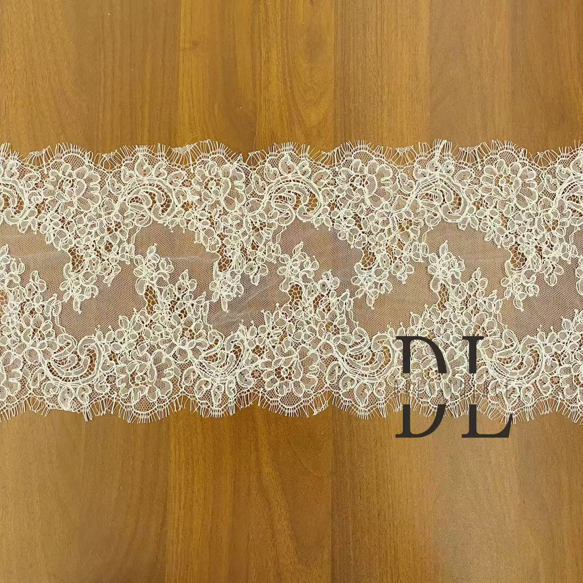 Corded Chantilly lace trim edges for bridal wedding dresses, bridal veils, fashion cloth, home textiles accessories