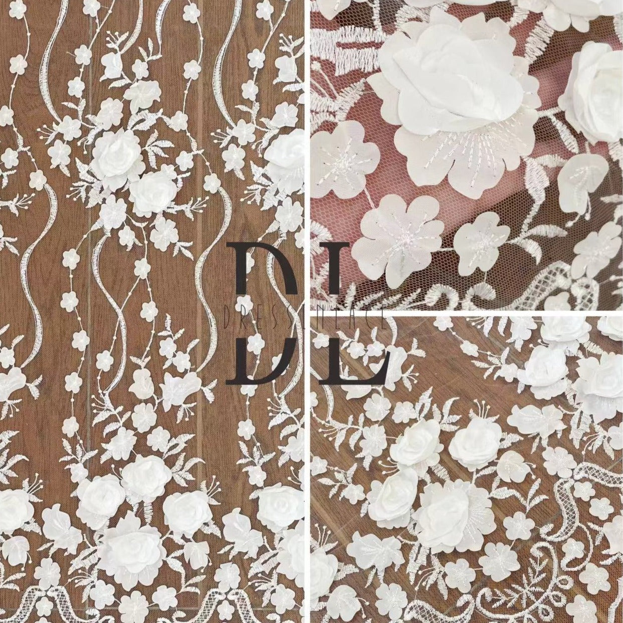 DL130122 Soft and Affordable Lace Fabric for Wedding Dresses DL130122