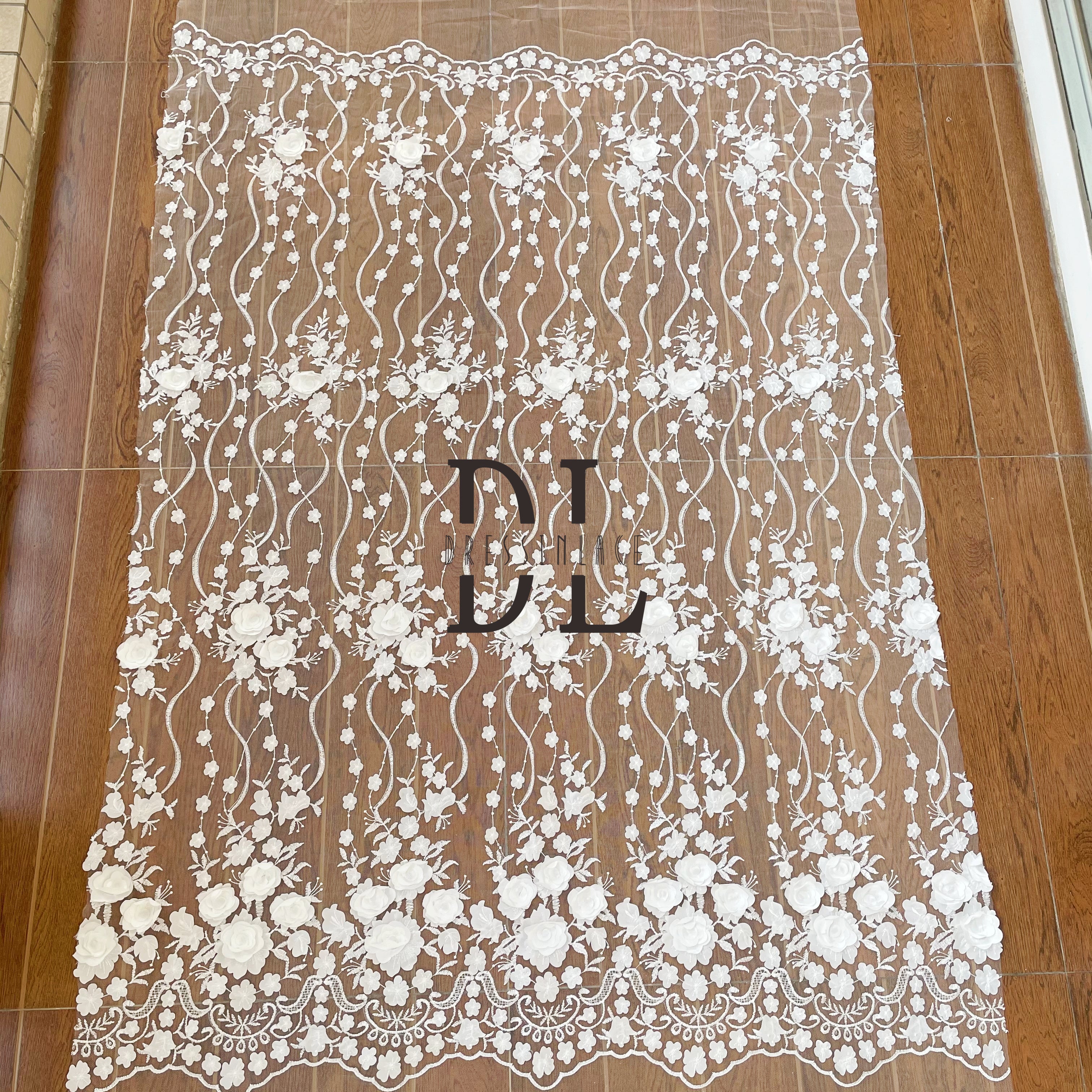 DL130122 Soft and Affordable Lace Fabric for Wedding Dresses DL130122