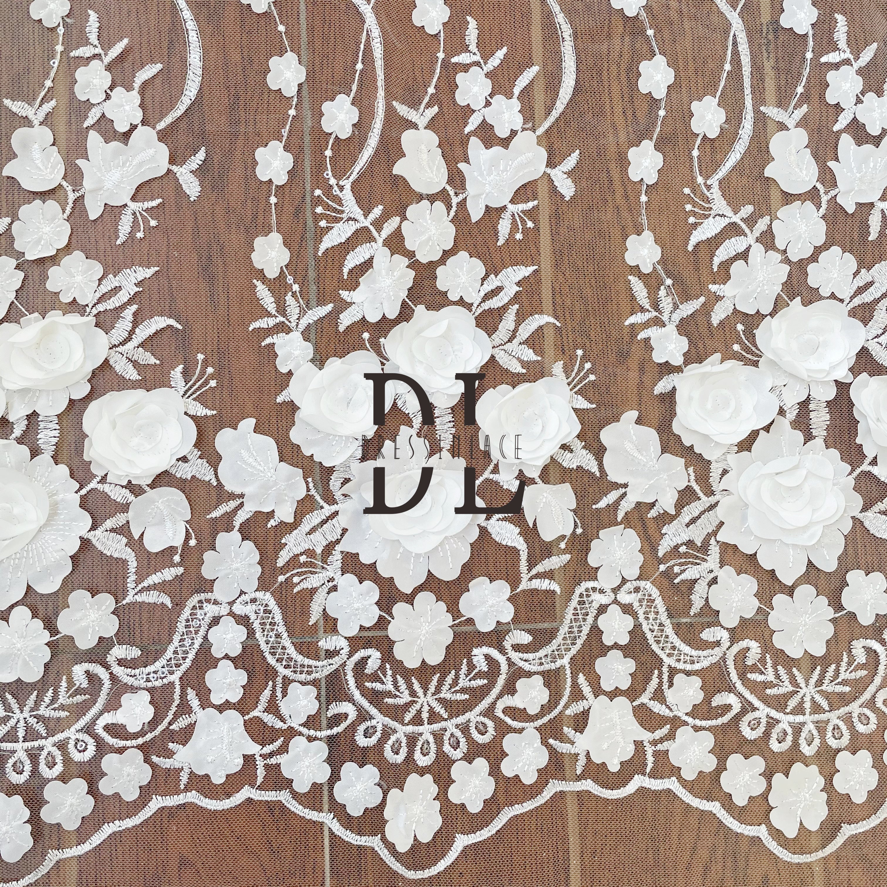 DL130122 Soft and Affordable Lace Fabric for Wedding Dresses DL130122