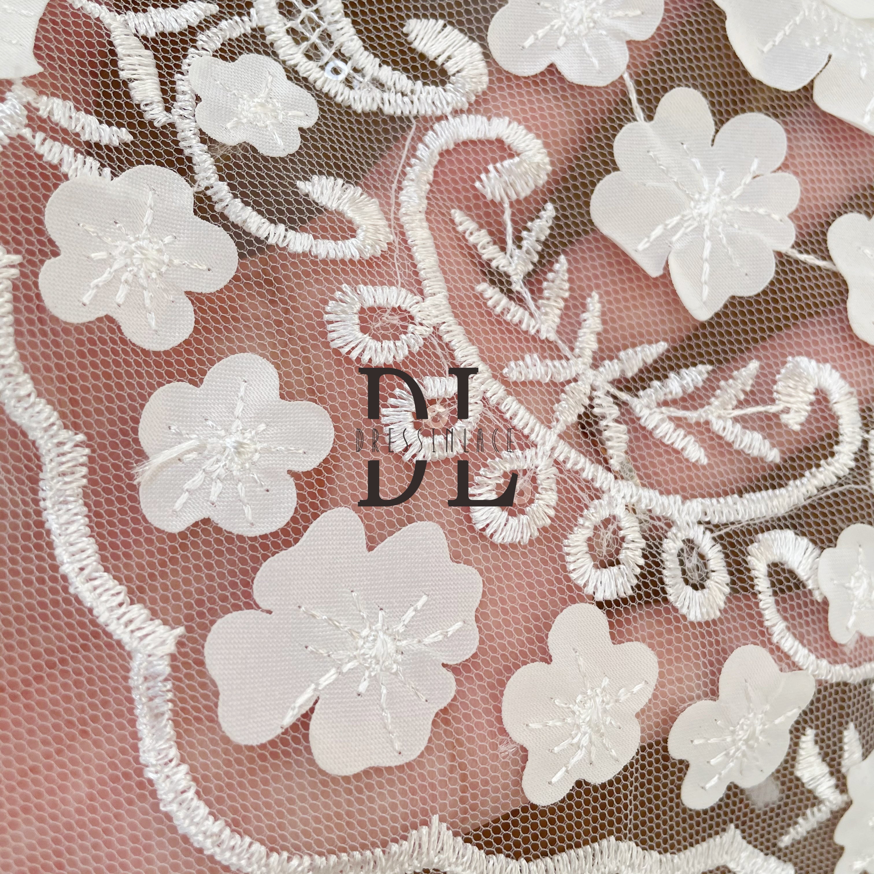 DL130122 Soft and Affordable Lace Fabric for Wedding Dresses DL130122