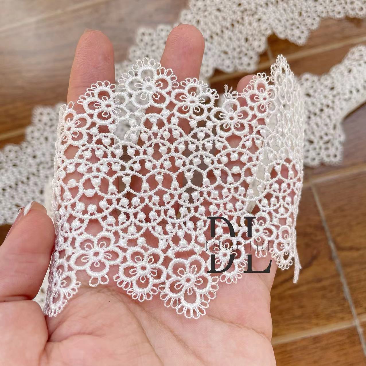 DLX95096 Lovely Lace trims For Dresses Decorated width 9.5cm