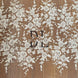 DL130140 Elegant Embroidered Lace Fabrics Delicate Floral Design Sparkling Sequins For Dresses