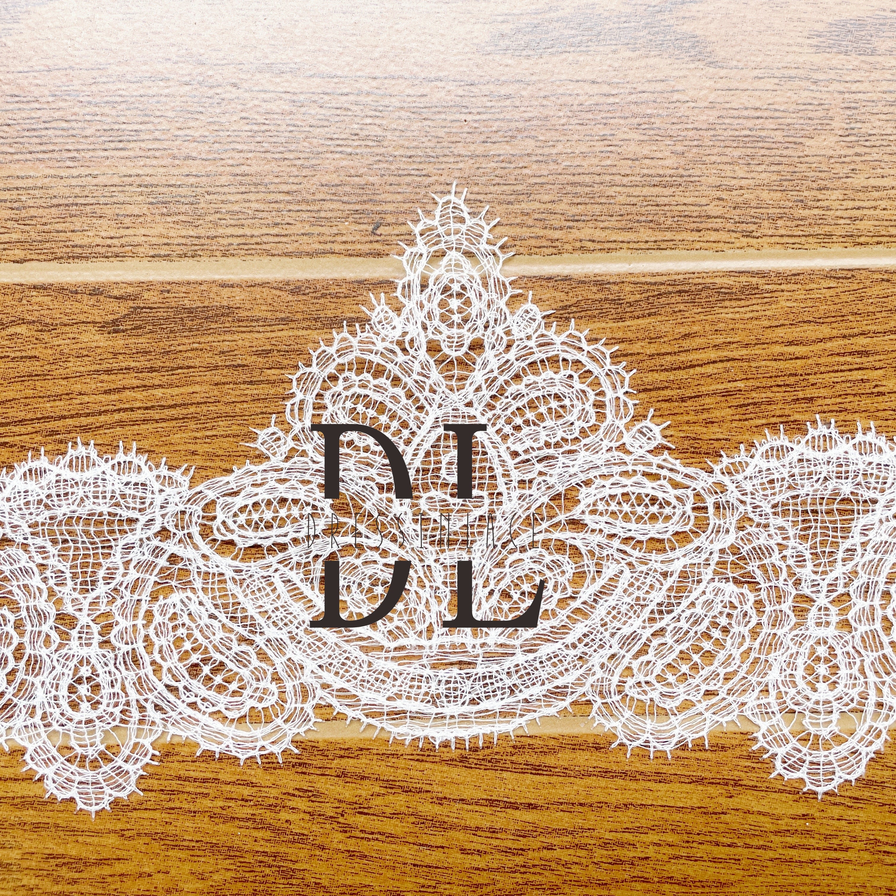 DLG13222 Hot Selling Guipure Lace Trims Elegant Designs For Bridal Head Veils