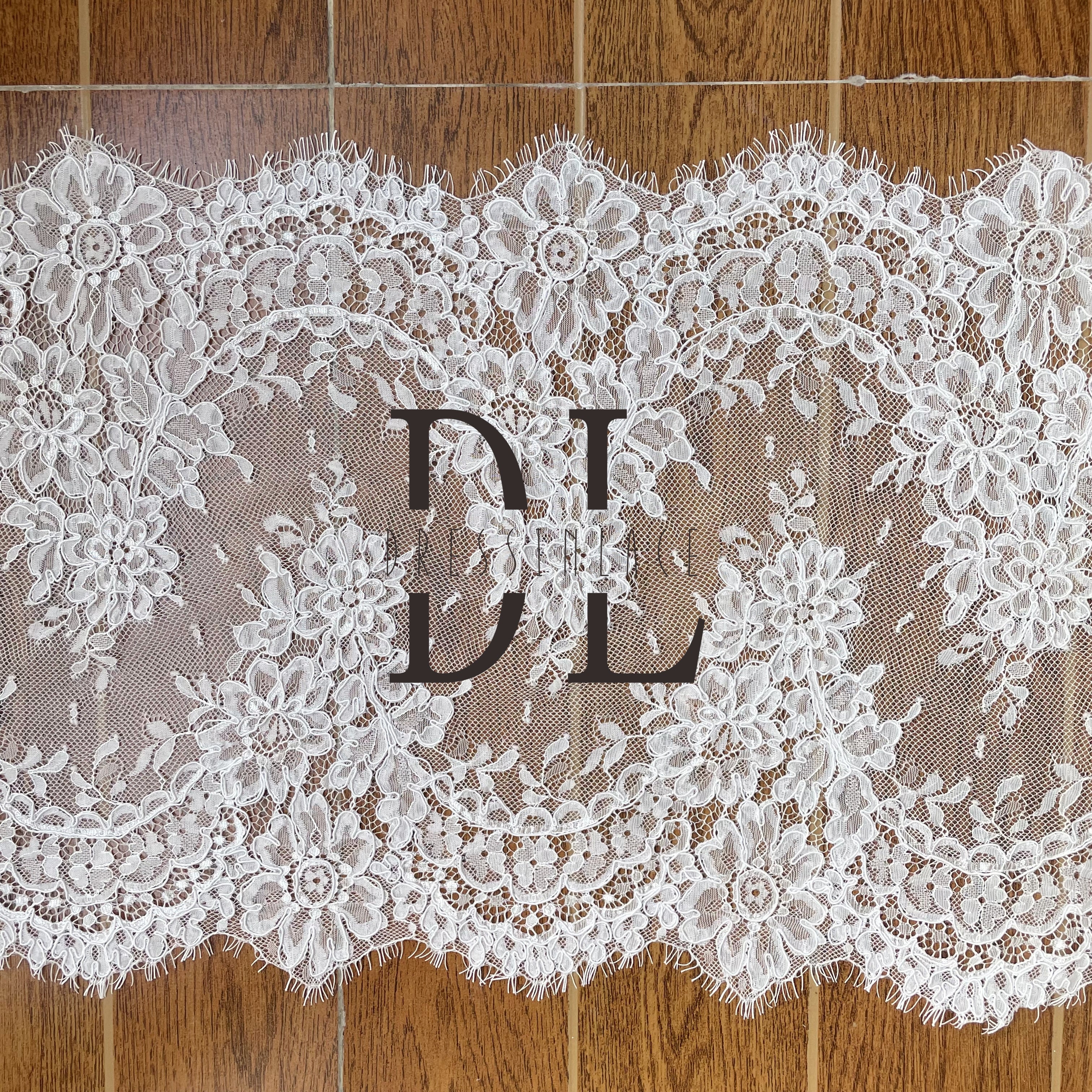 DTL37196 Classic Trimming Lace with Elegant Vehicle Boning for Crafts and Sewing DTL37196