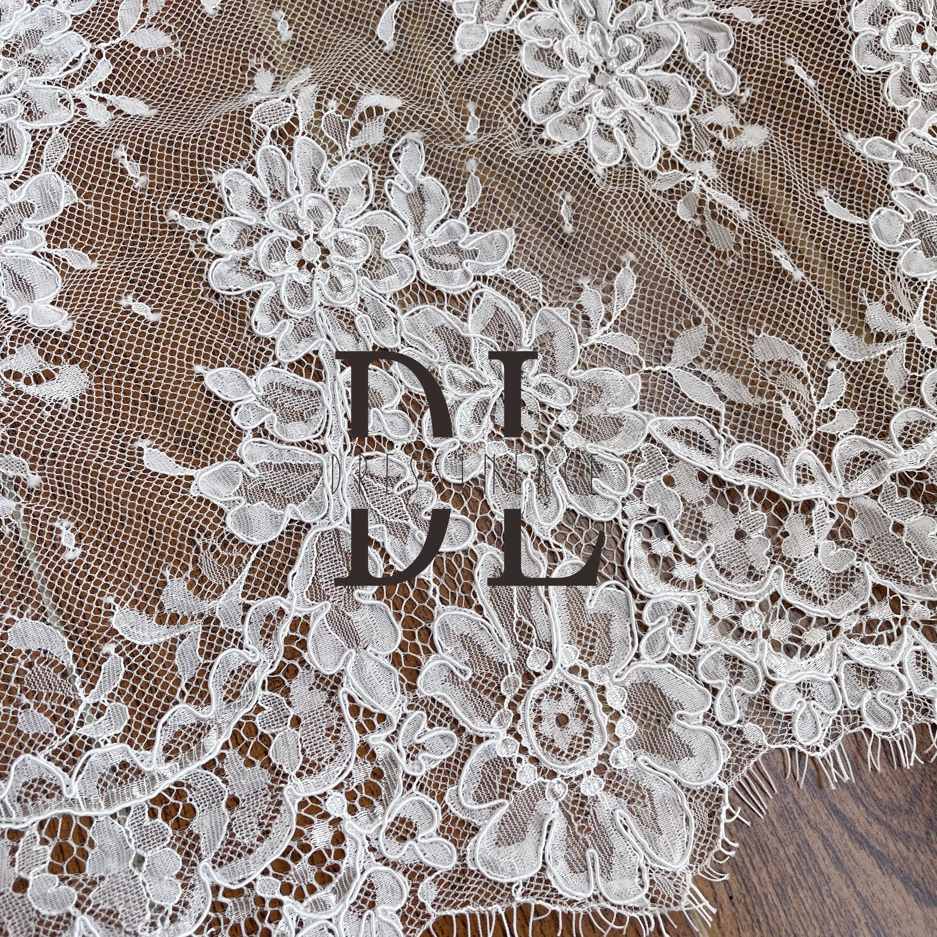 DTL37196 Classic Trimming Lace with Elegant Vehicle Boning for Crafts and Sewing DTL37196