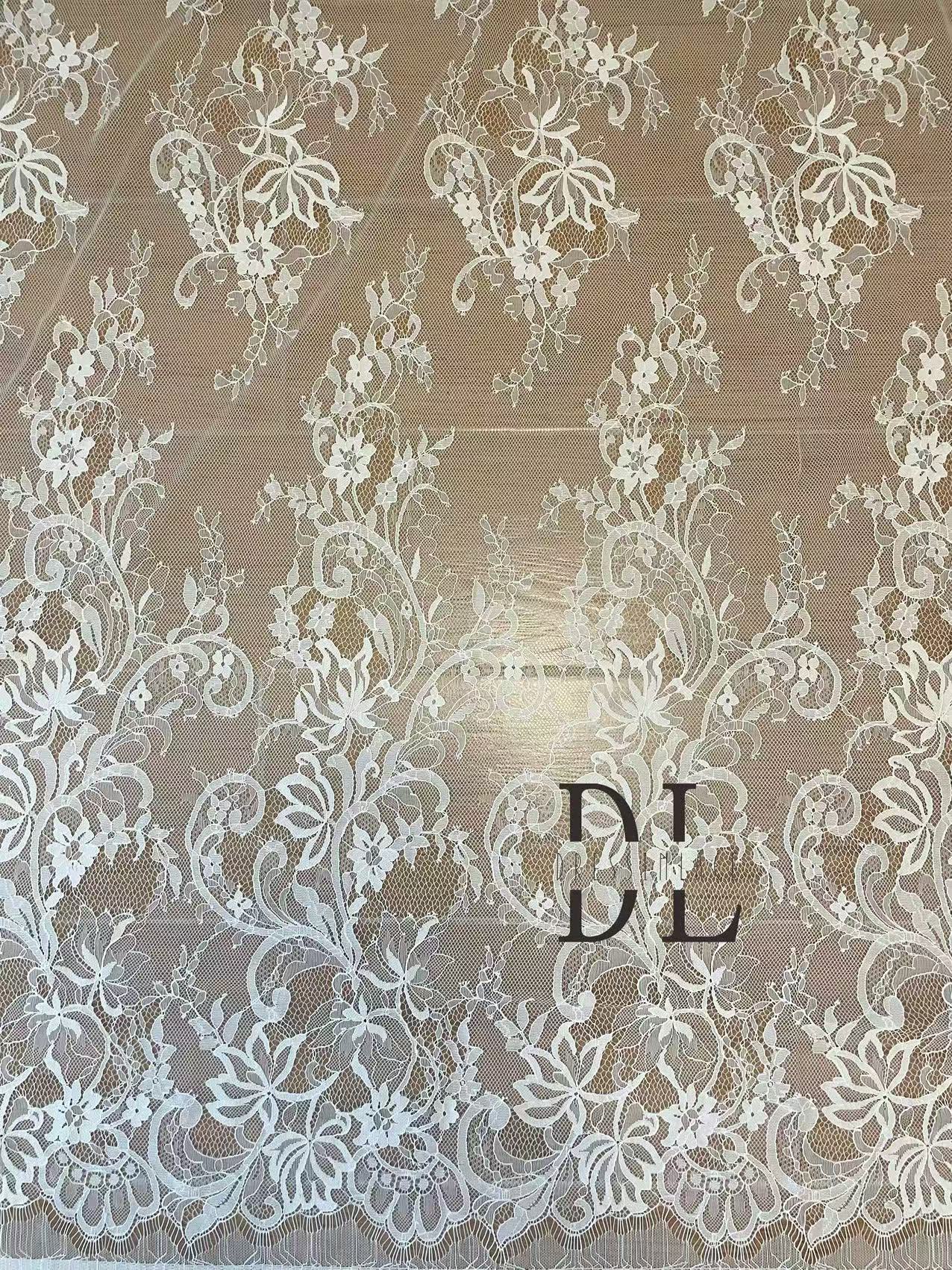 DL15117 Nylon Bridal Chantilly lace 3 meters per piece for wedding dresses, home decor