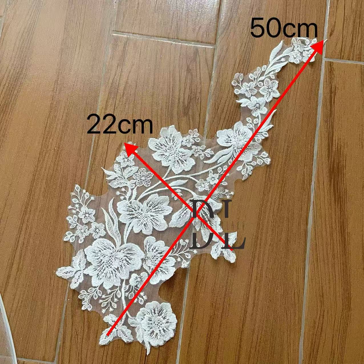 DLM2319 Bride wedding dresses Lace motifs, bridal veils accessories