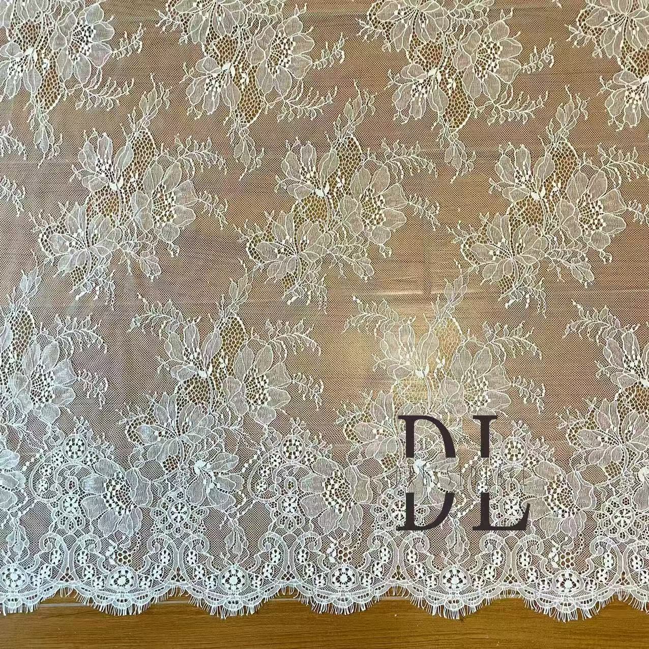 DL15106 Chantilly Eyelash lace 3 meters per piece for wedding dresses, boho dress, child clothes