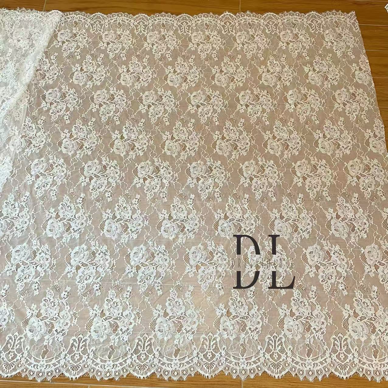 DL15119 Soft Eyelash lace 3 meters per piece for wedding dresses, boho dress, child clothes, home textils