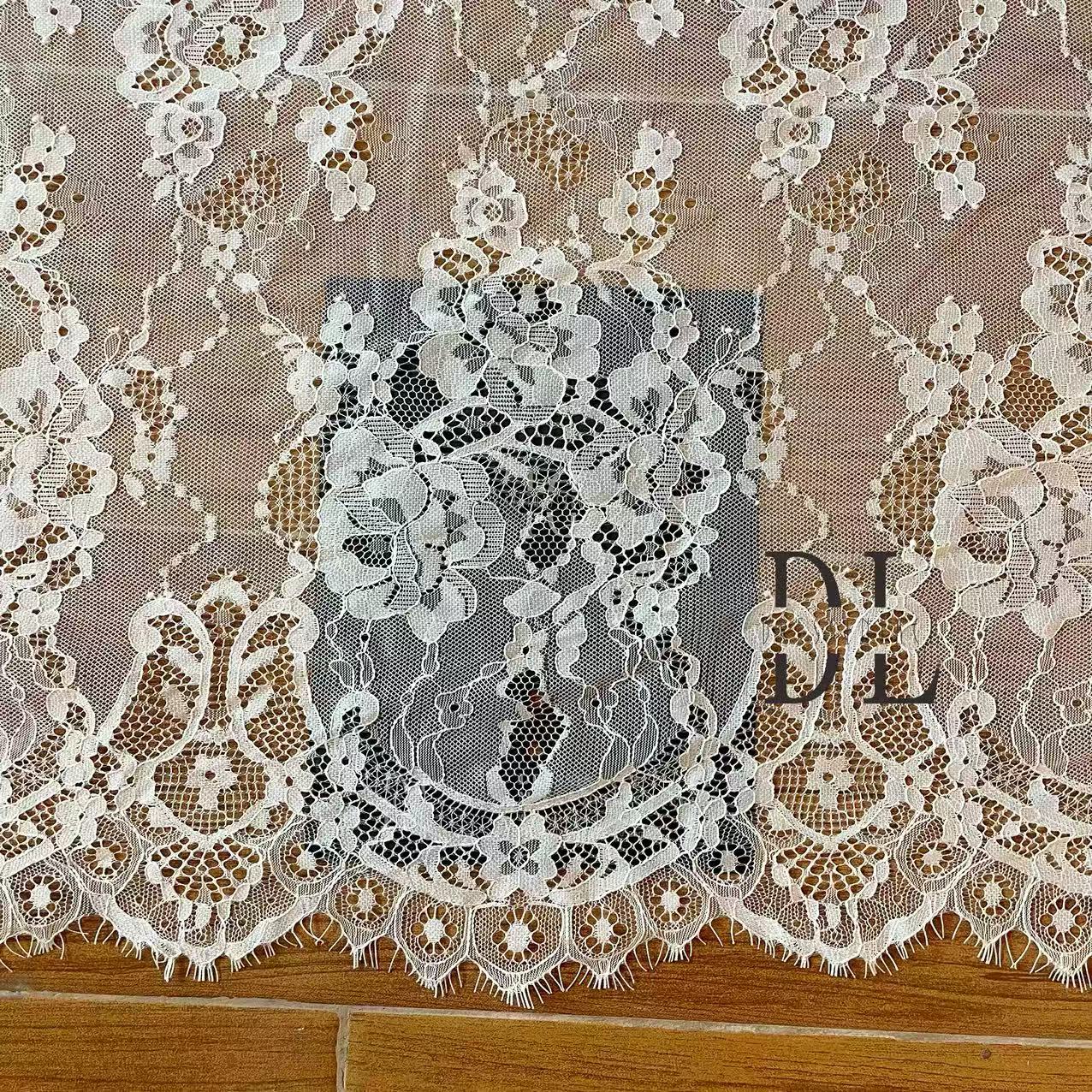 DL15119 Soft Eyelash lace 3 meters per piece for wedding dresses, boho dress, child clothes, home textils