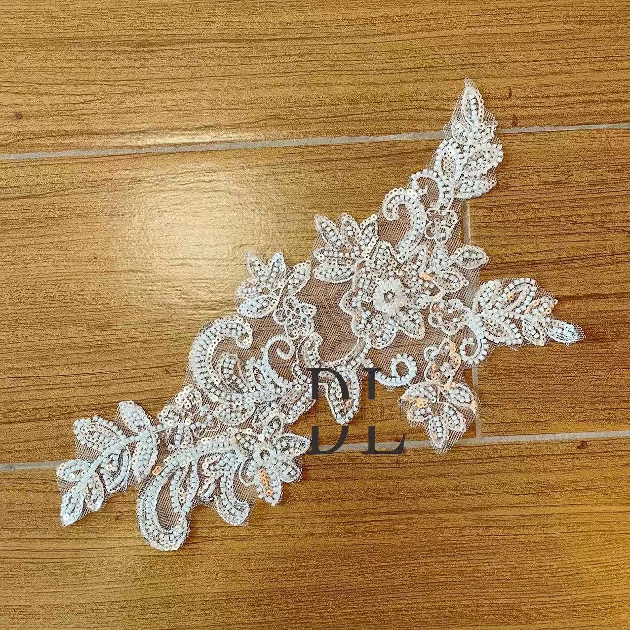 DLM2320-2322 Bridal wedding dresses Lace motifs, bride dresses veils accessories