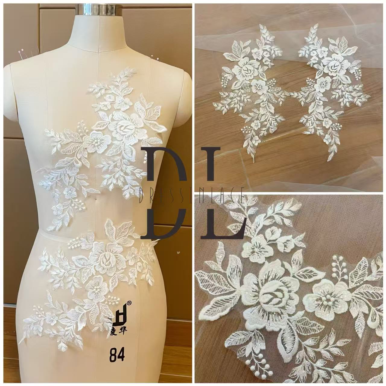 M2305-2305-L Bridal wedding dresses Lace appliqués, bride dresses veils, fashion clothes accessories