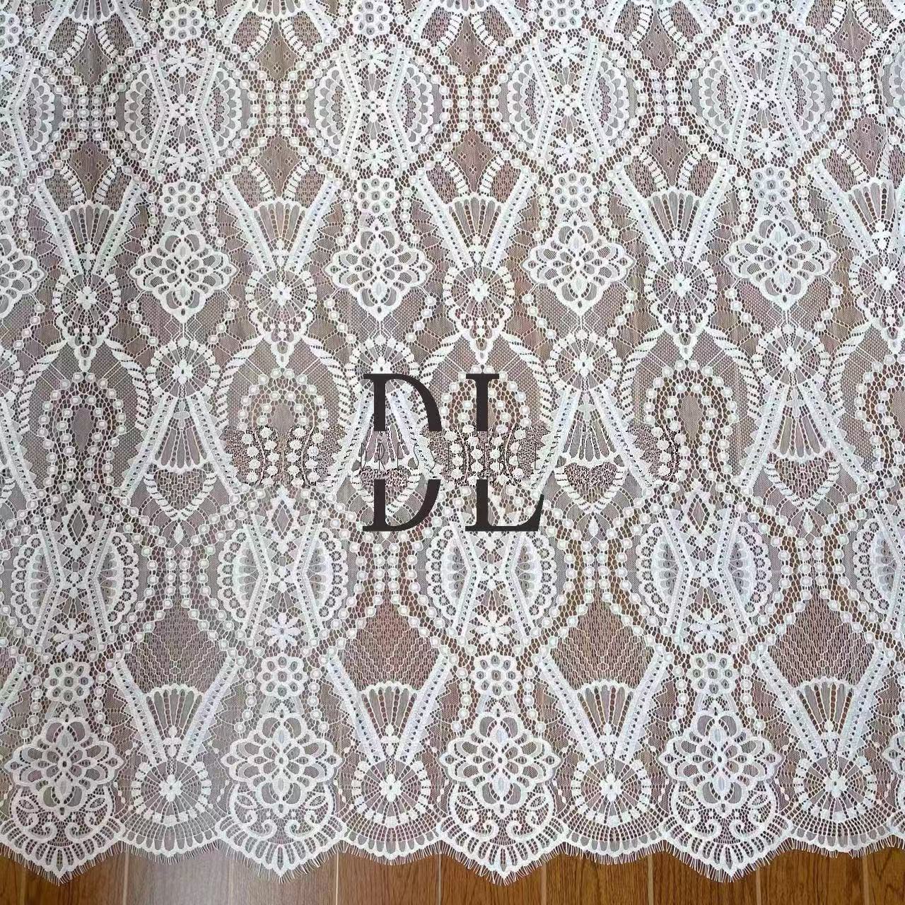 DL15095 Soft eyelash Chantilly lace for bridal wedding dresses, 3 meters per piece