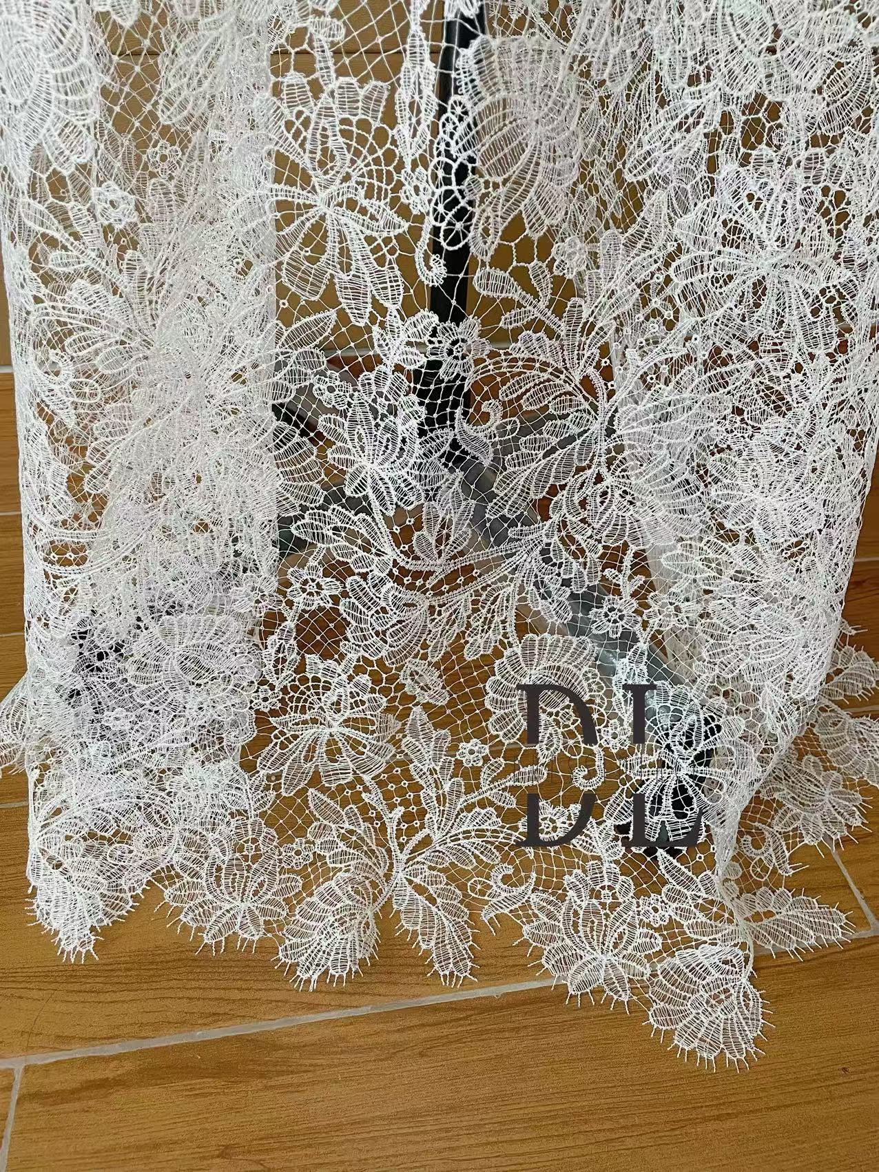 DL120196 Elegant Classical guipure Lace Fabric accessories For Novia Dresses, bridal wedding gowns