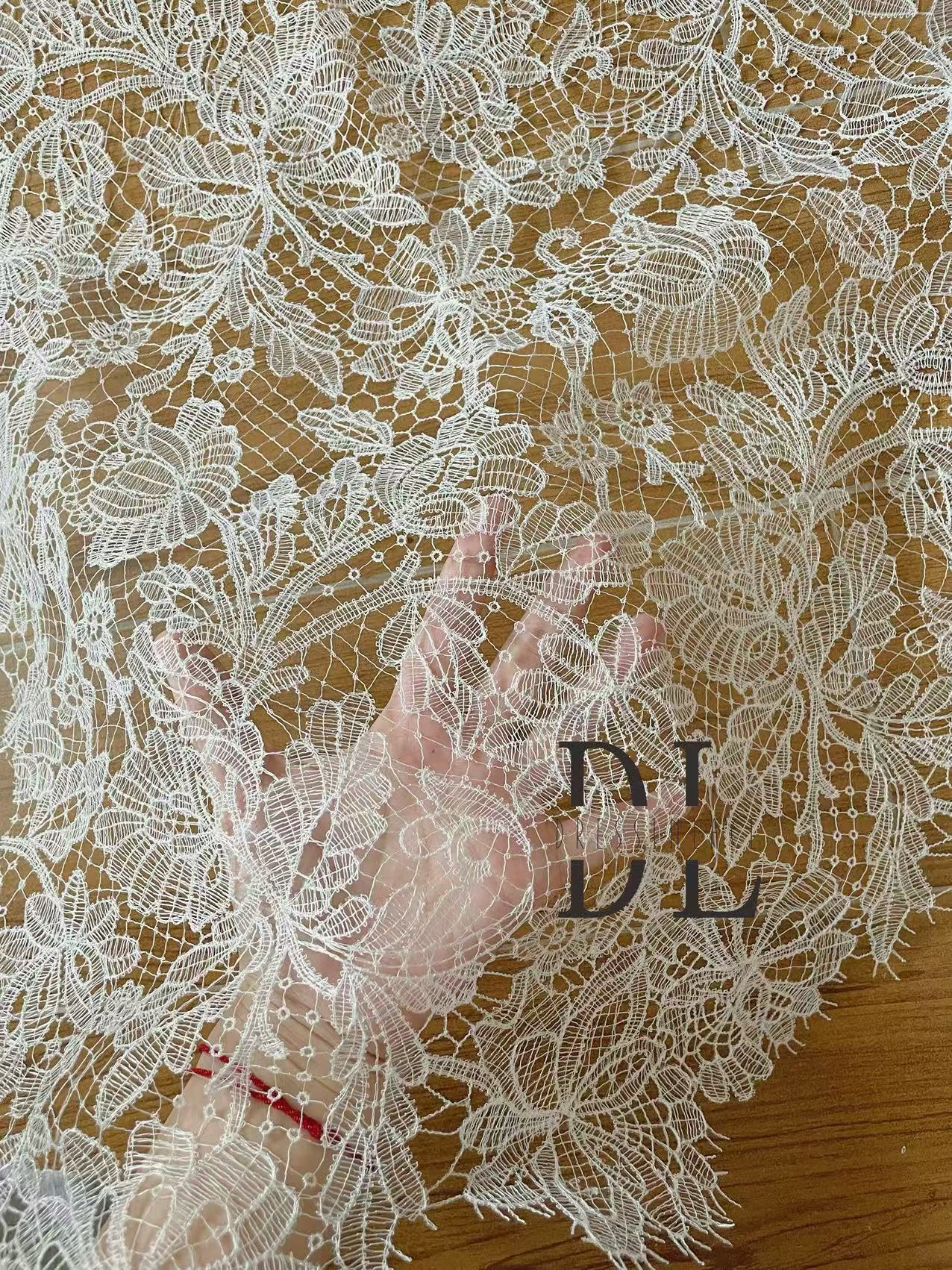 DL120196 Elegant Classical guipure Lace Fabric accessories For Novia Dresses, bridal wedding gowns