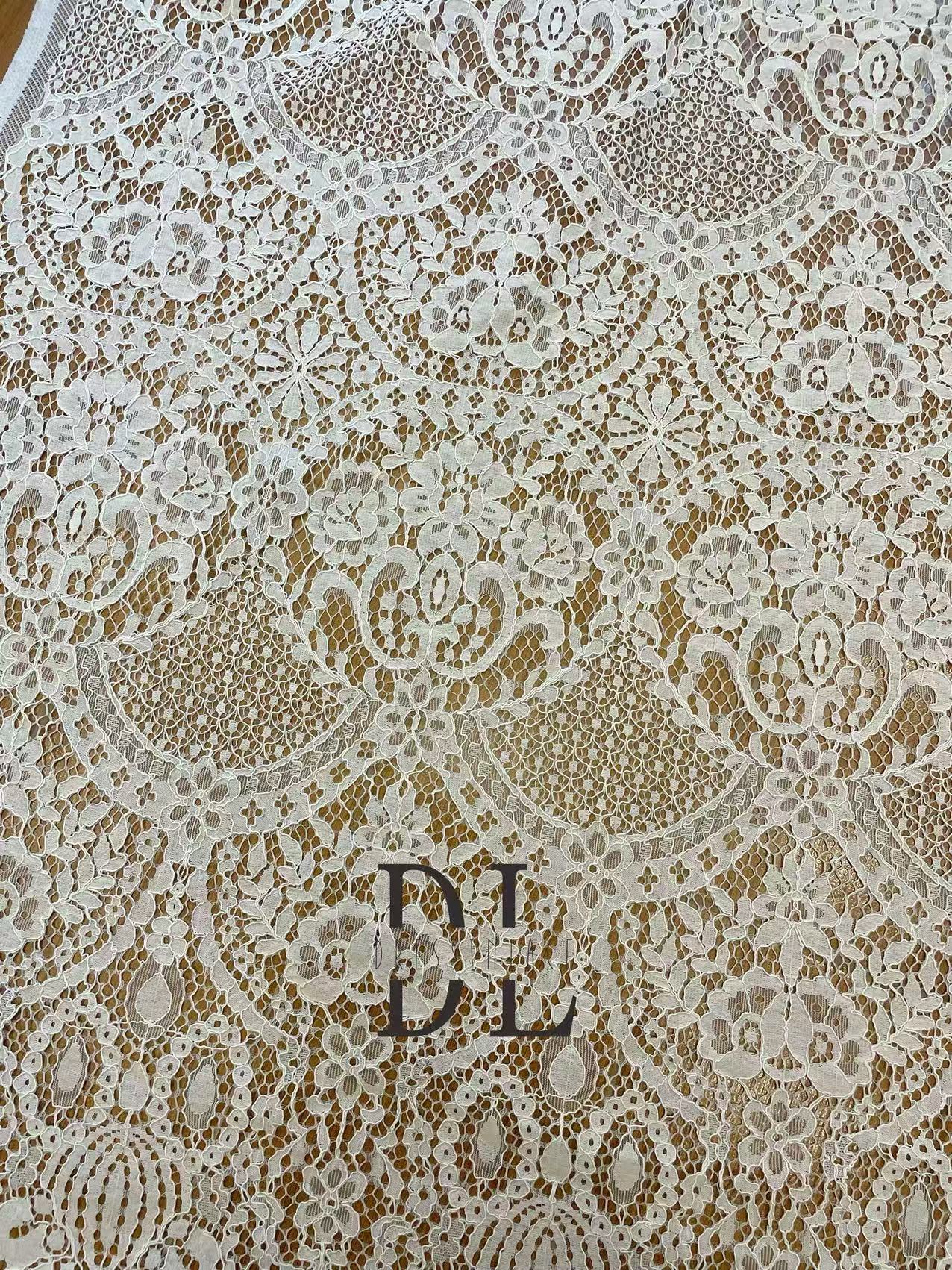 DL15141 Lace Fabric for bride gowns, wedding dress, boho dress, kids dresses, home textiles, 1.5yards per piece