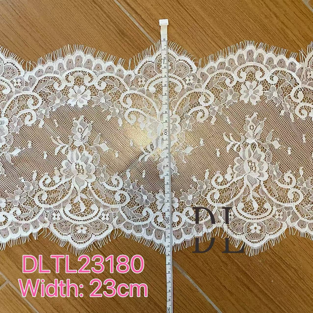 Double-side Chantilly lace trims for fashion clothes, bridal dresses, wedding veils accessories, DIY garment accessories