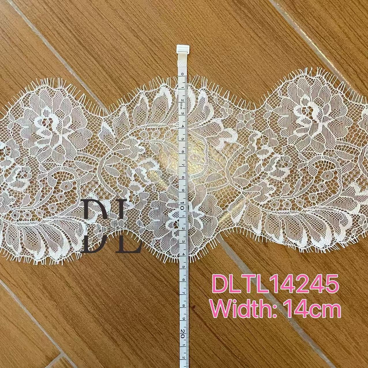 Double-side Chantilly lace trims for fashion clothes, bridal dresses, wedding veils accessories, DIY garment accessories