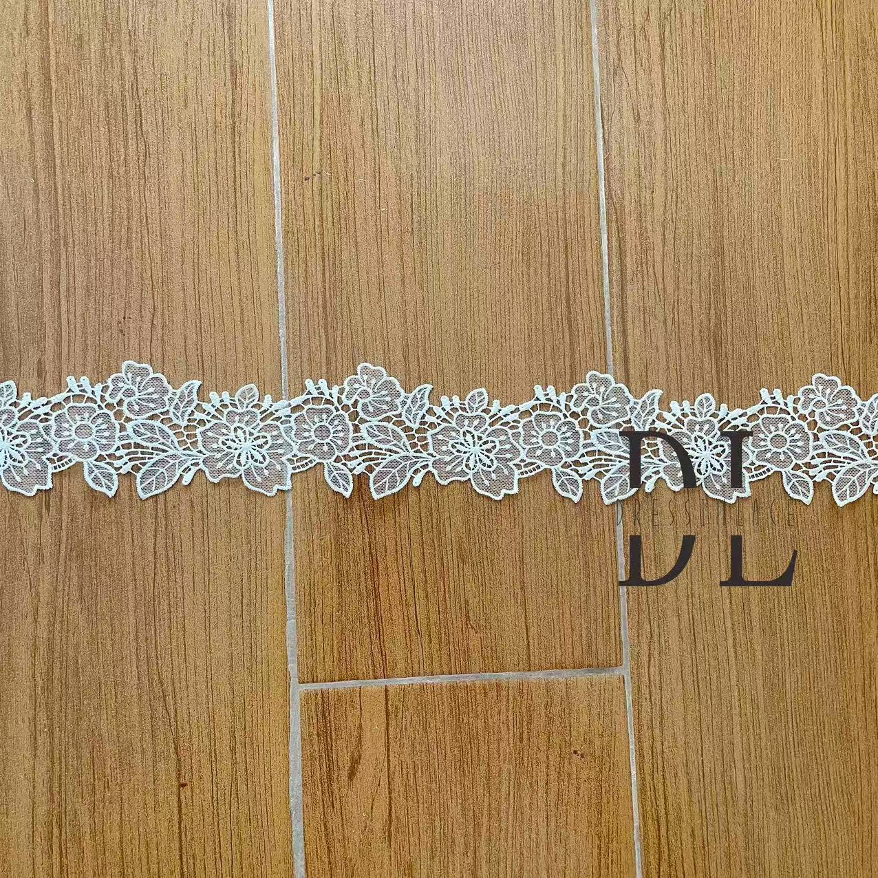 Guipure Lace Trims for DIY fashion clothes, bridal dresses, wedding veils accessories, home textiles decorate