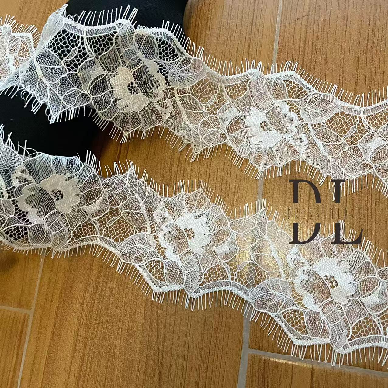 Eyelash trimming lace for fashion clothes, bridal dresses, wedding textiles accessories, home curtain textiles decorate