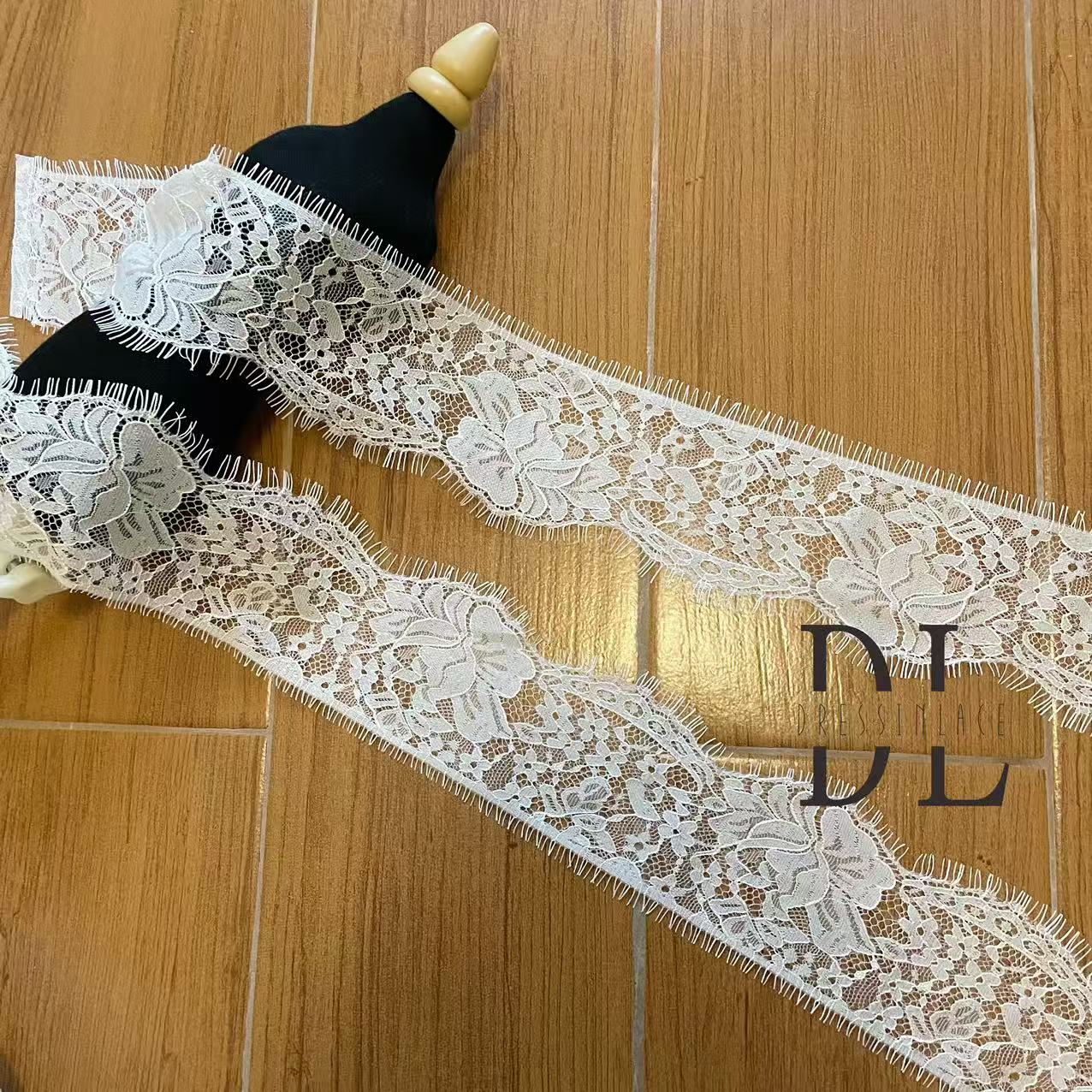 Eyelash trimming lace for fashion clothes, bridal dresses, wedding textiles accessories, home curtain textiles decorate