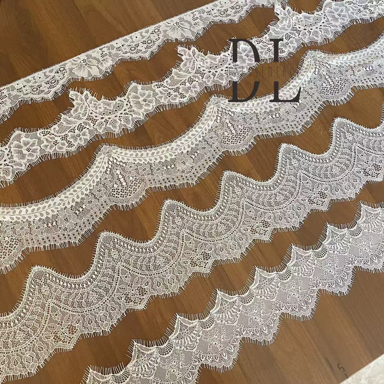 bridal lace trims for fashion clothes, bridal dresses, wedding textiles accessories, home curtain textiles decorate, 3meters/roll