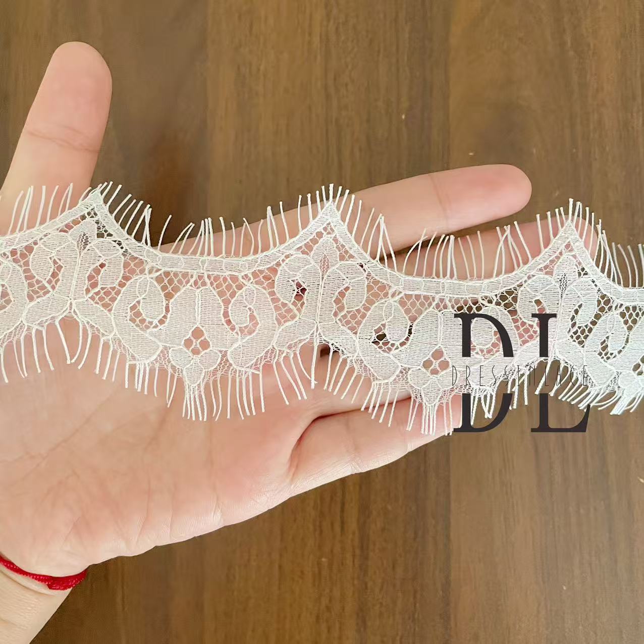 Eyelash lace trims for DIY fashion clothes, bridal dresses, wedding textiles accessories, home curtain textiles decorate, width 5cm