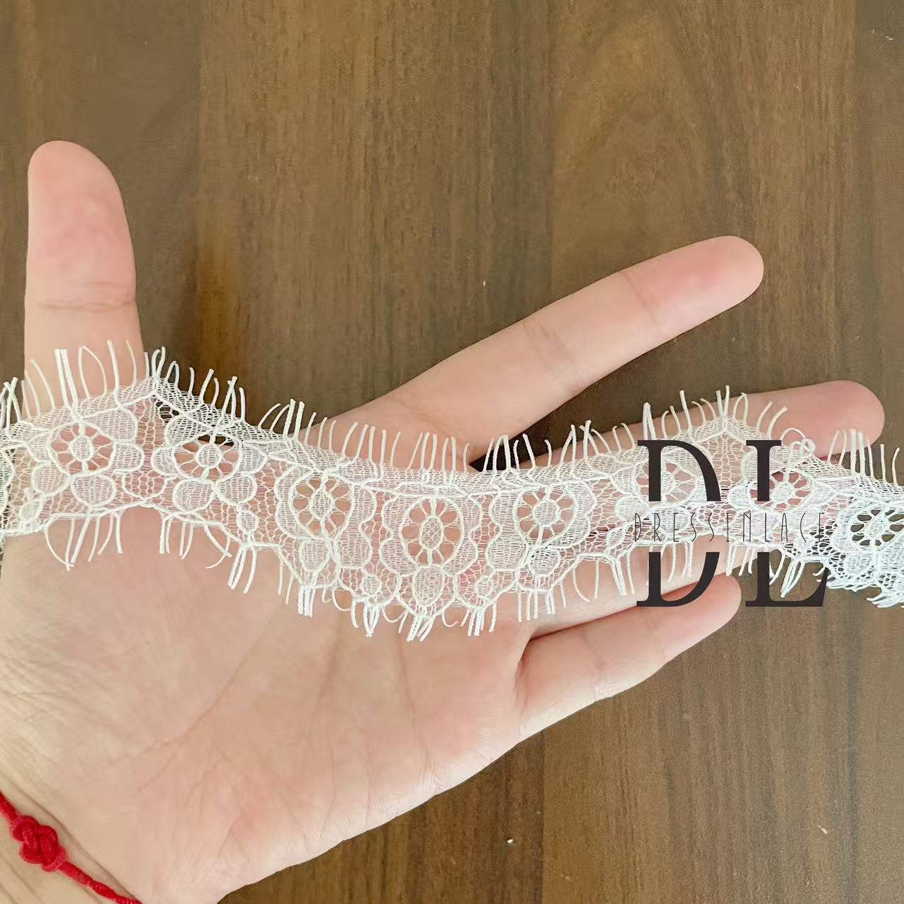 Eyelash lace trims for DIY fashion clothes, bridal dresses, wedding textiles accessories, home curtain textiles decorate, width 5cm