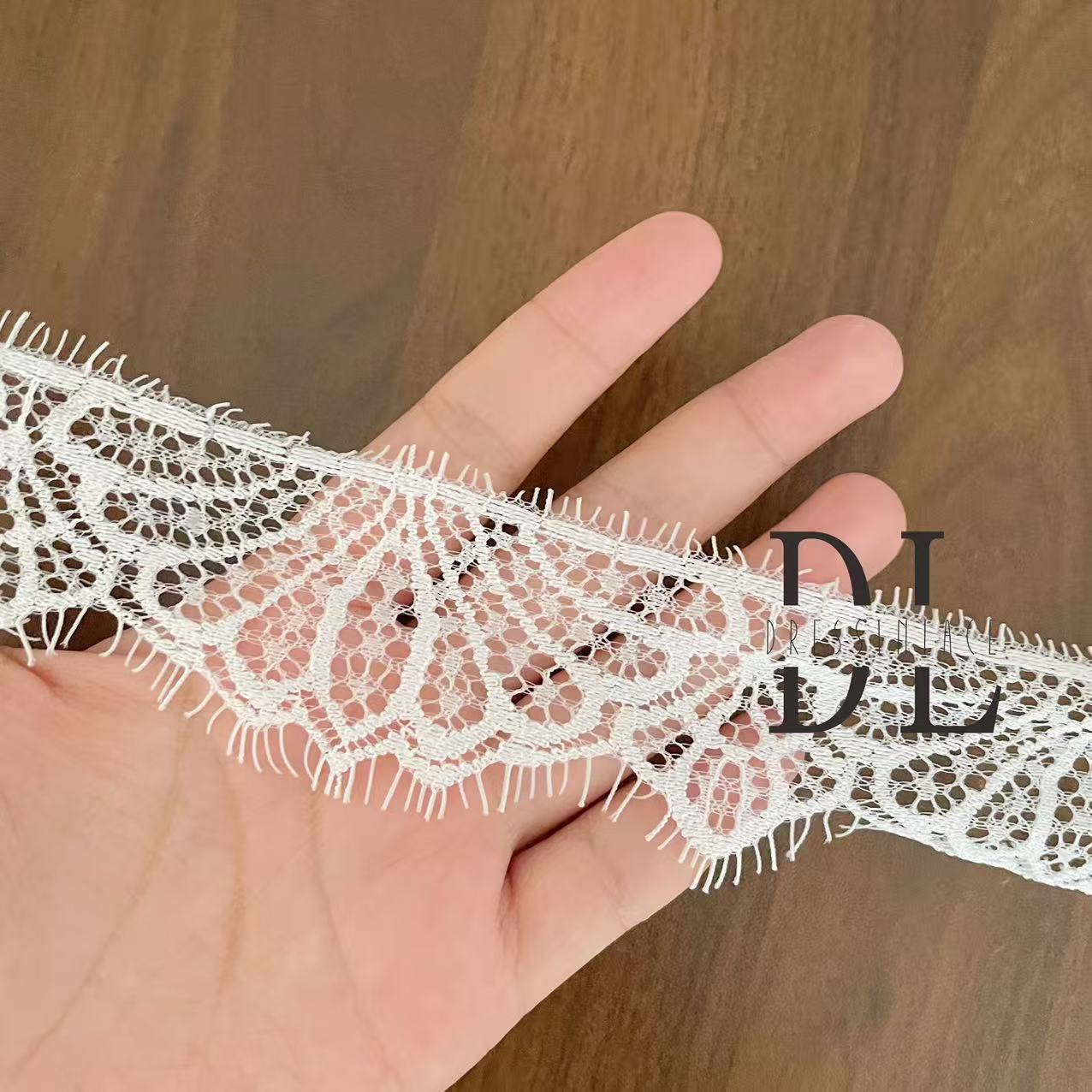 Eyelash lace trims for DIY fashion clothes, bridal dresses, wedding textiles accessories, home curtain textiles decorate, width 5cm